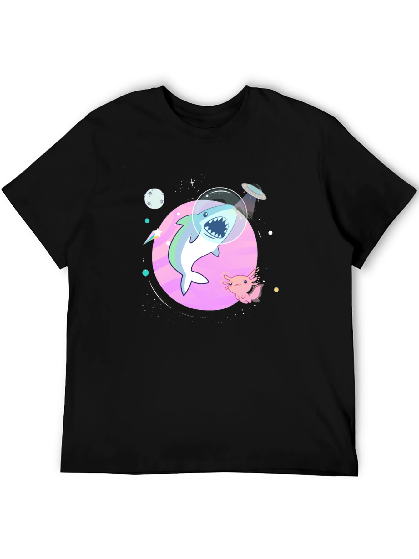 Shark in Space T-Shirt - Cool Graphic Tee