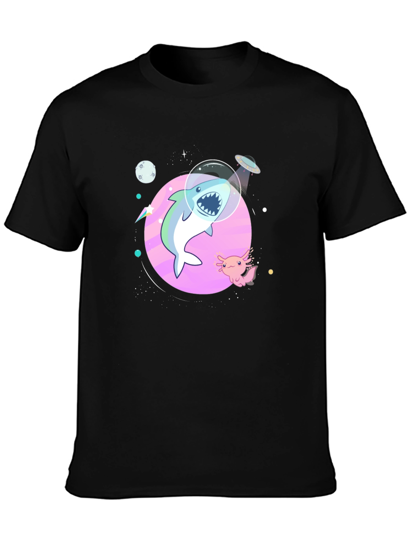 Shark in Space T-Shirt - Cool Graphic Tee