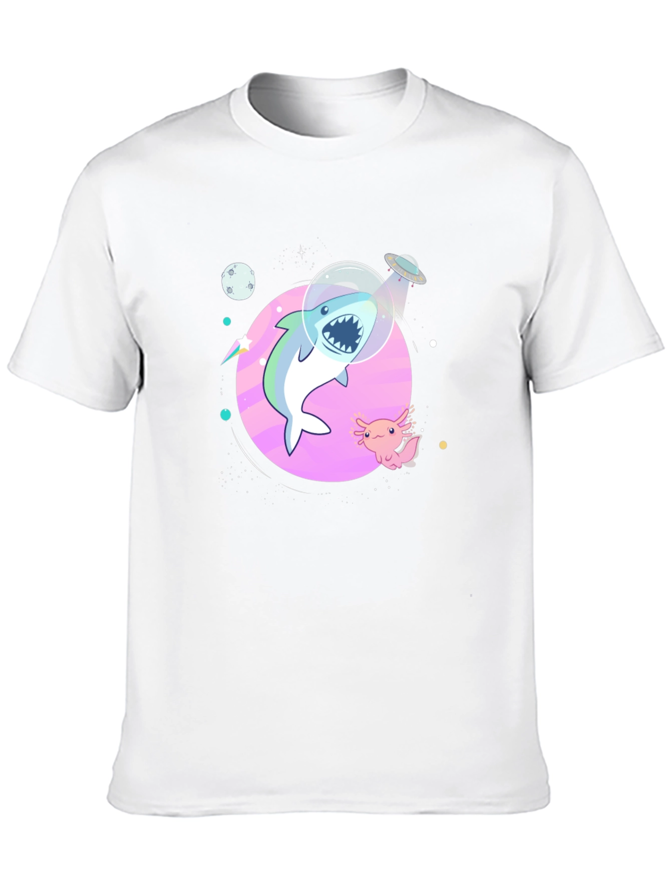 Shark in Space T-Shirt - Cool Graphic Tee