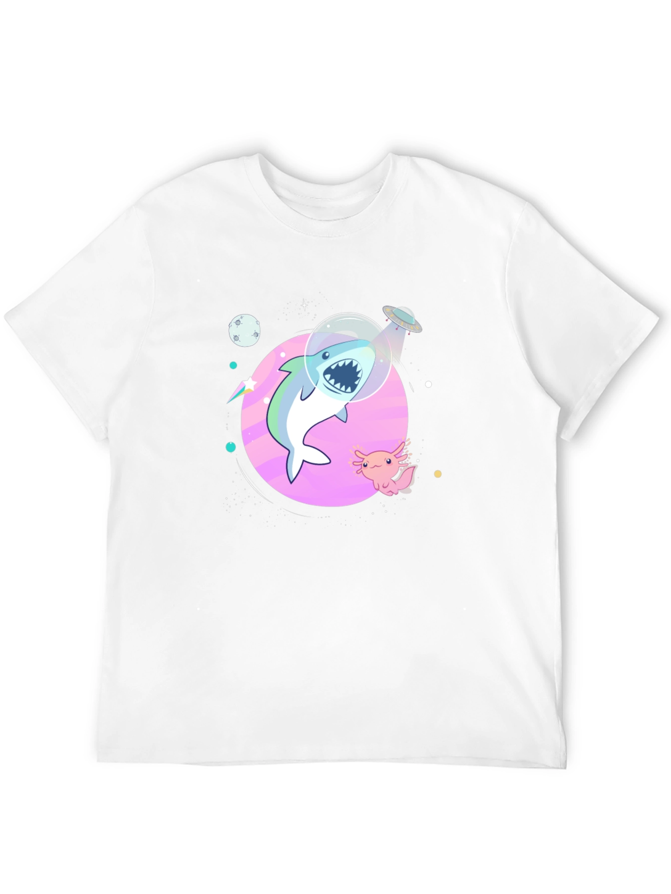 Shark in Space T-Shirt - Cool Graphic Tee
