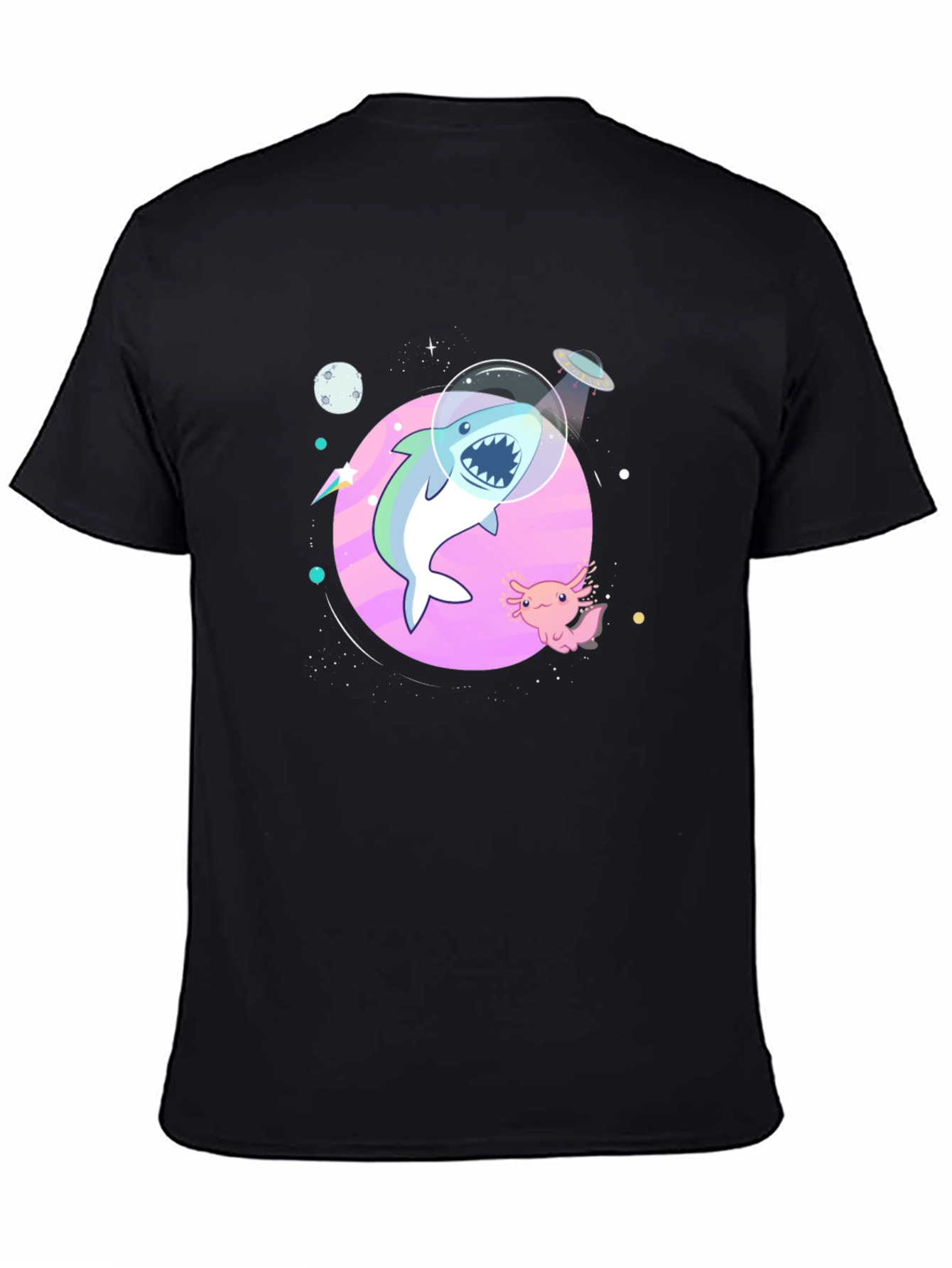 Shark in Space T-Shirt - Cool Graphic Tee