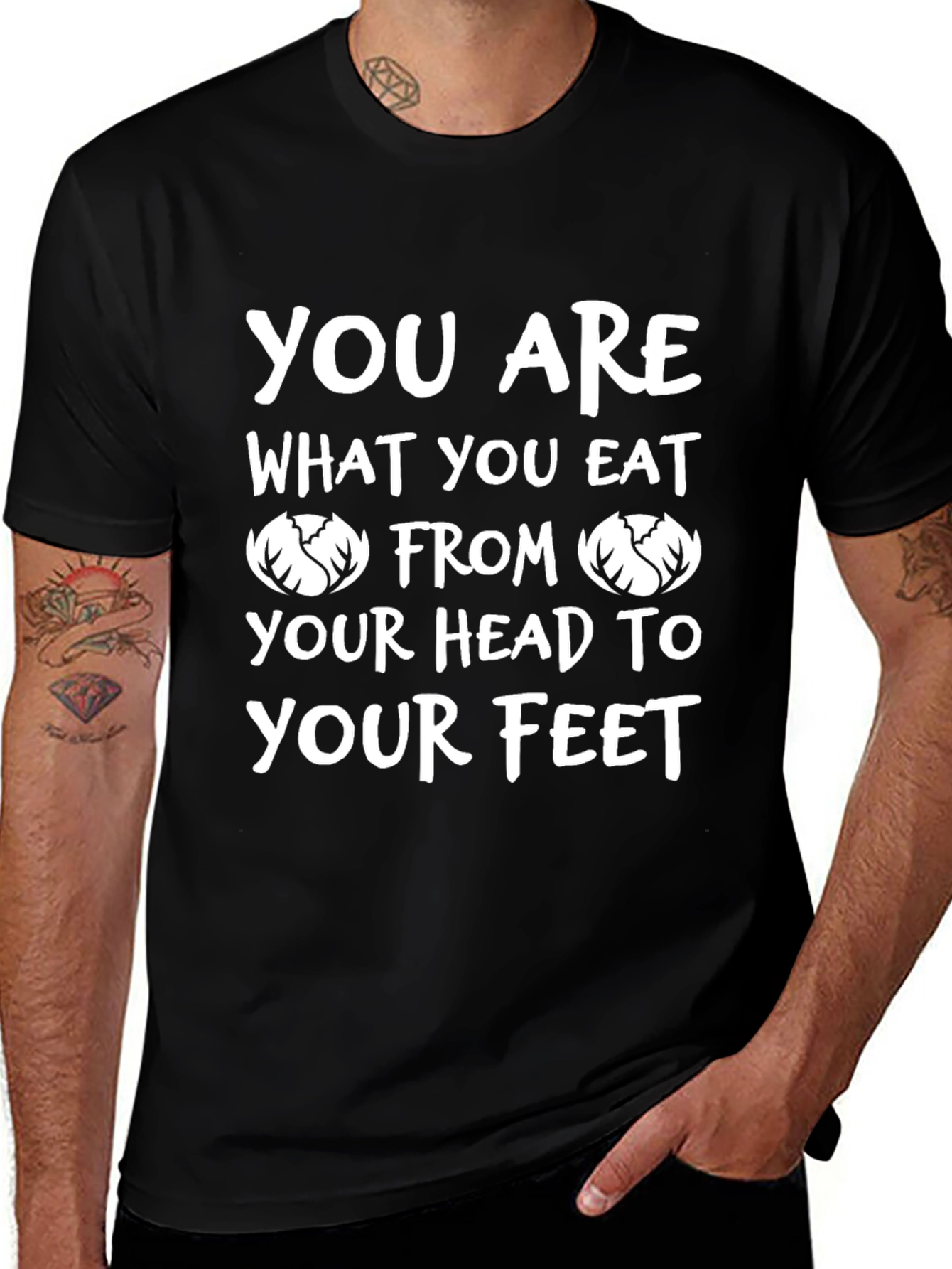 You Are What You Eat Cabbage Graphic T-Shirt