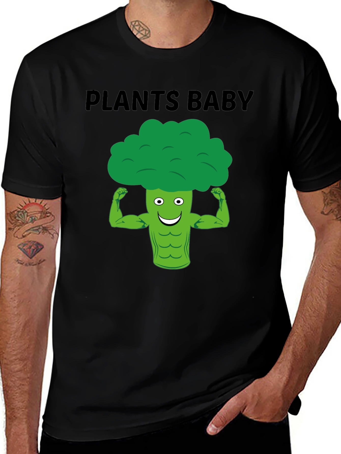 Plants Baby Broccoli Muscle T-Shirt