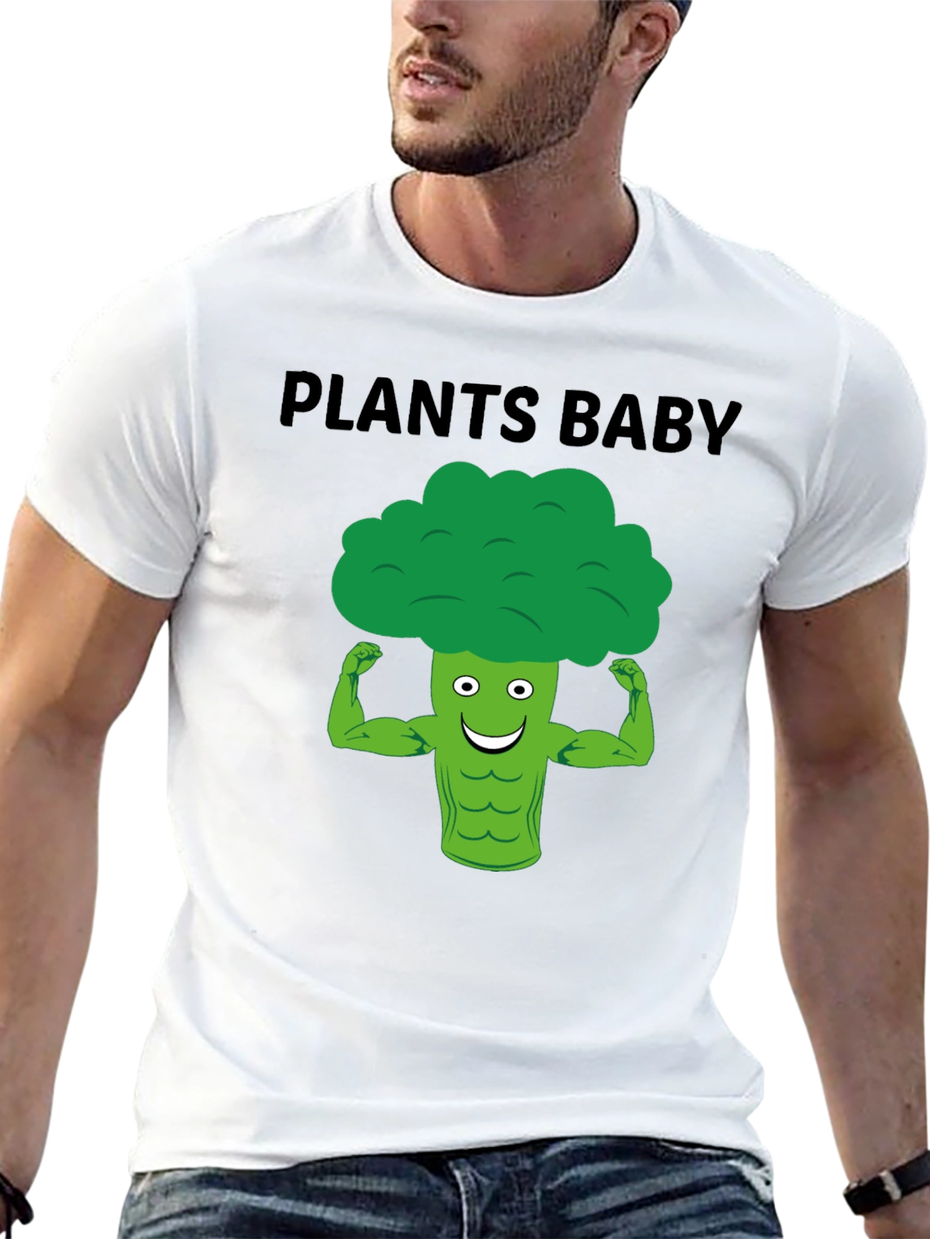 Plants Baby Broccoli Muscle T-Shirt