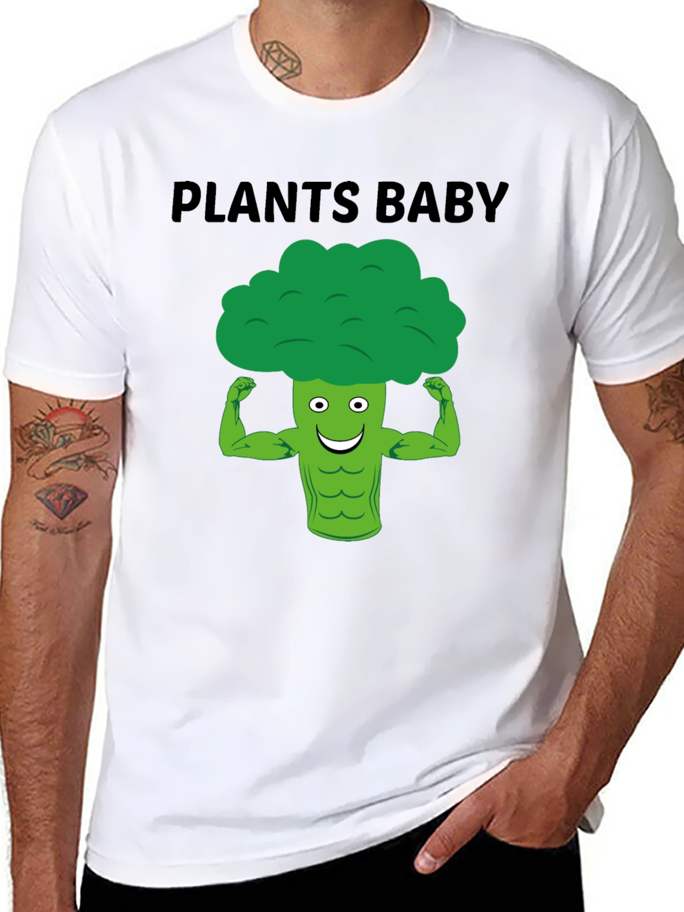 Plants Baby Broccoli Muscle T-Shirt