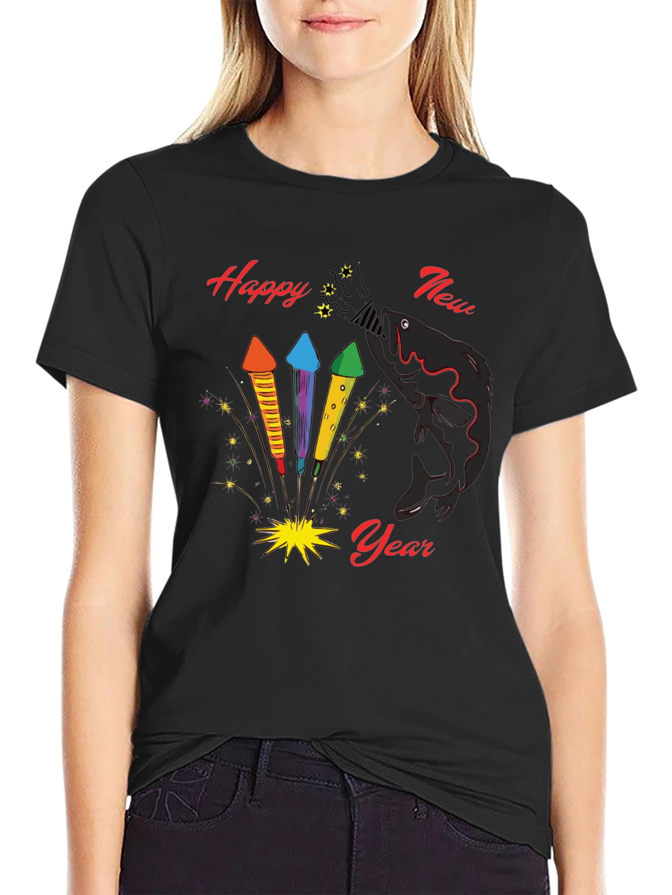 Happy New Year Fish T-Shirt