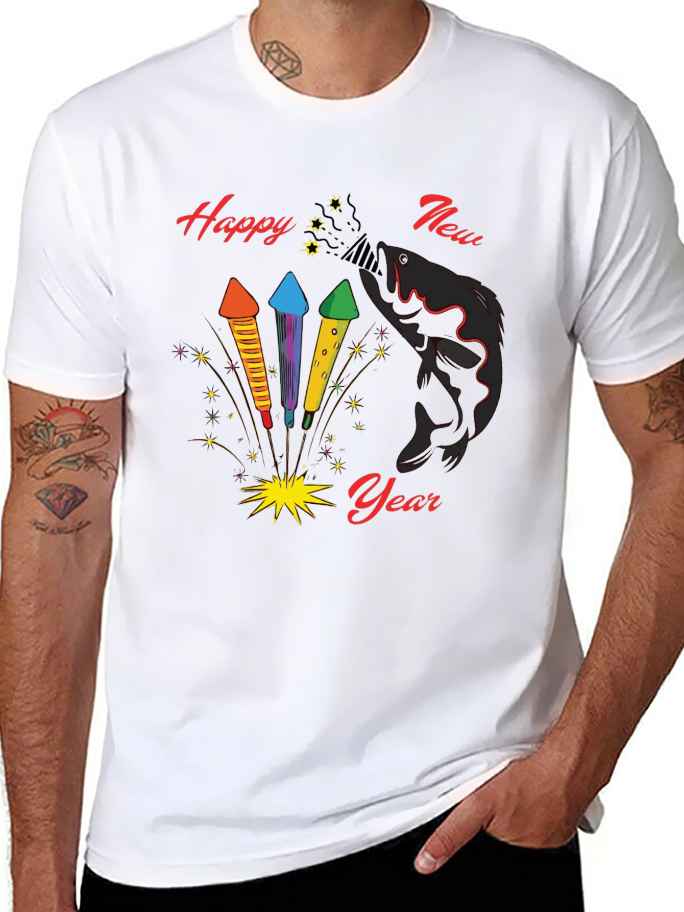 Happy New Year Fish T-Shirt