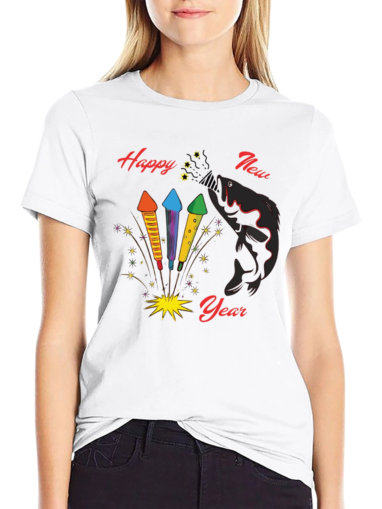 Happy New Year Fish T-Shirt