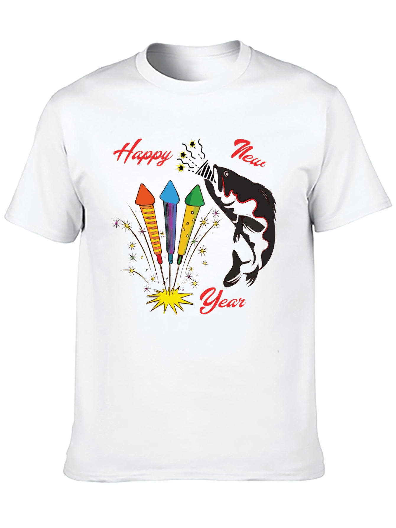 Happy New Year Fish T-Shirt