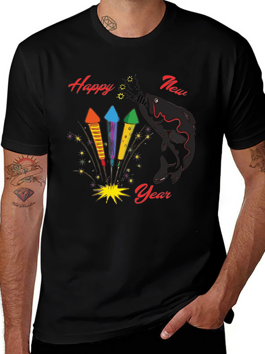 Happy New Year Fish T-Shirt