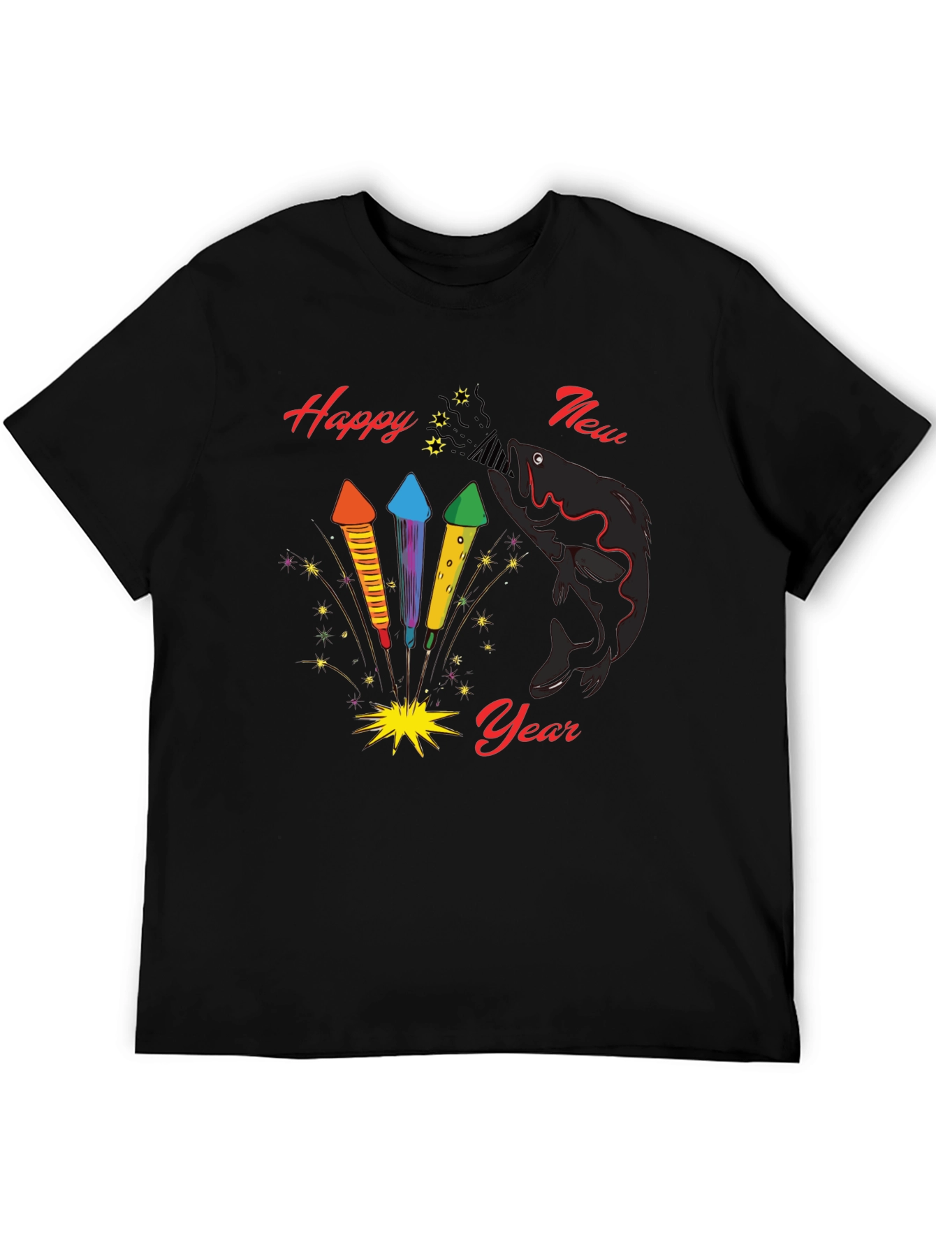 Happy New Year Fish T-Shirt