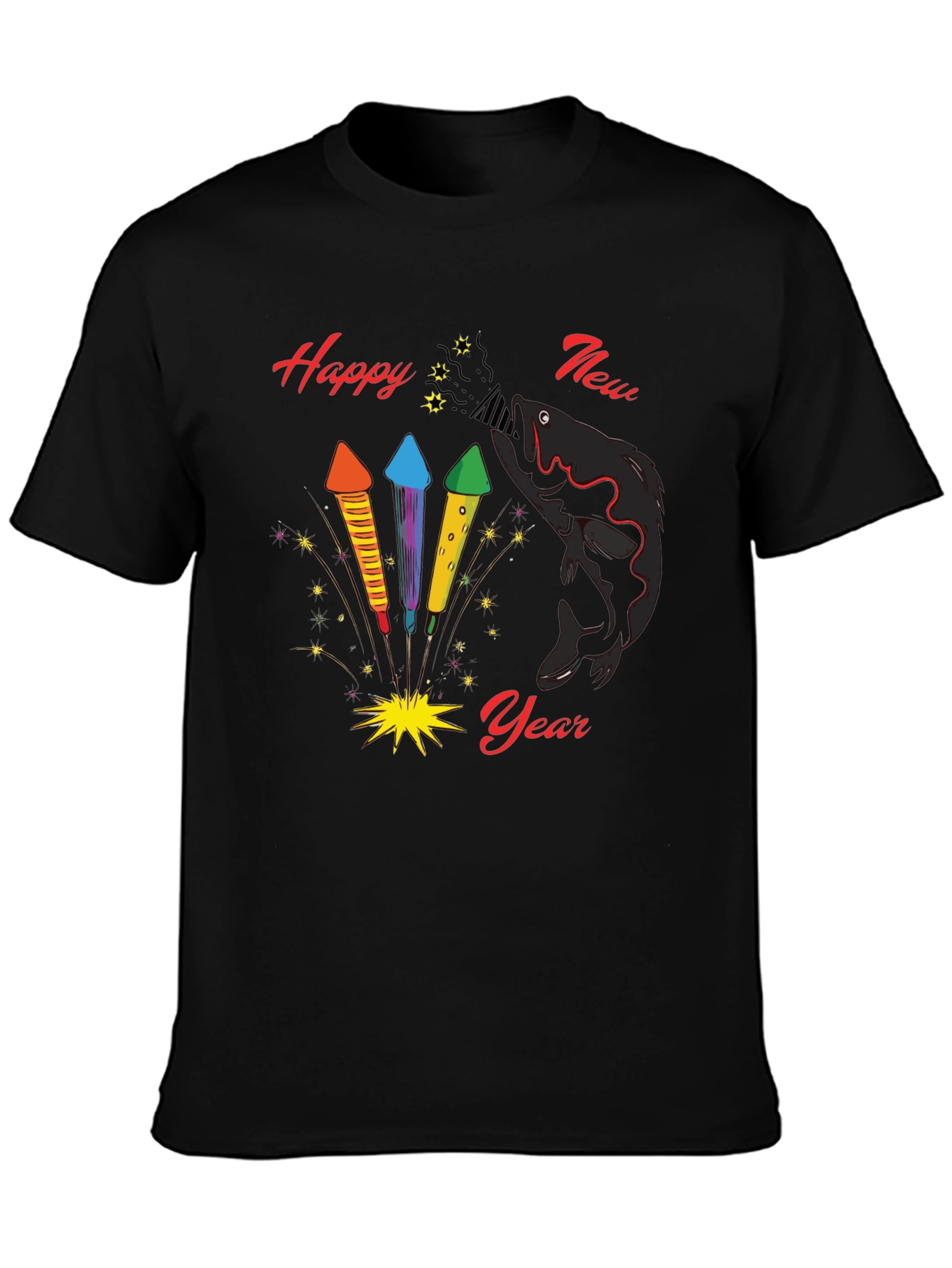 Happy New Year Fish T-Shirt