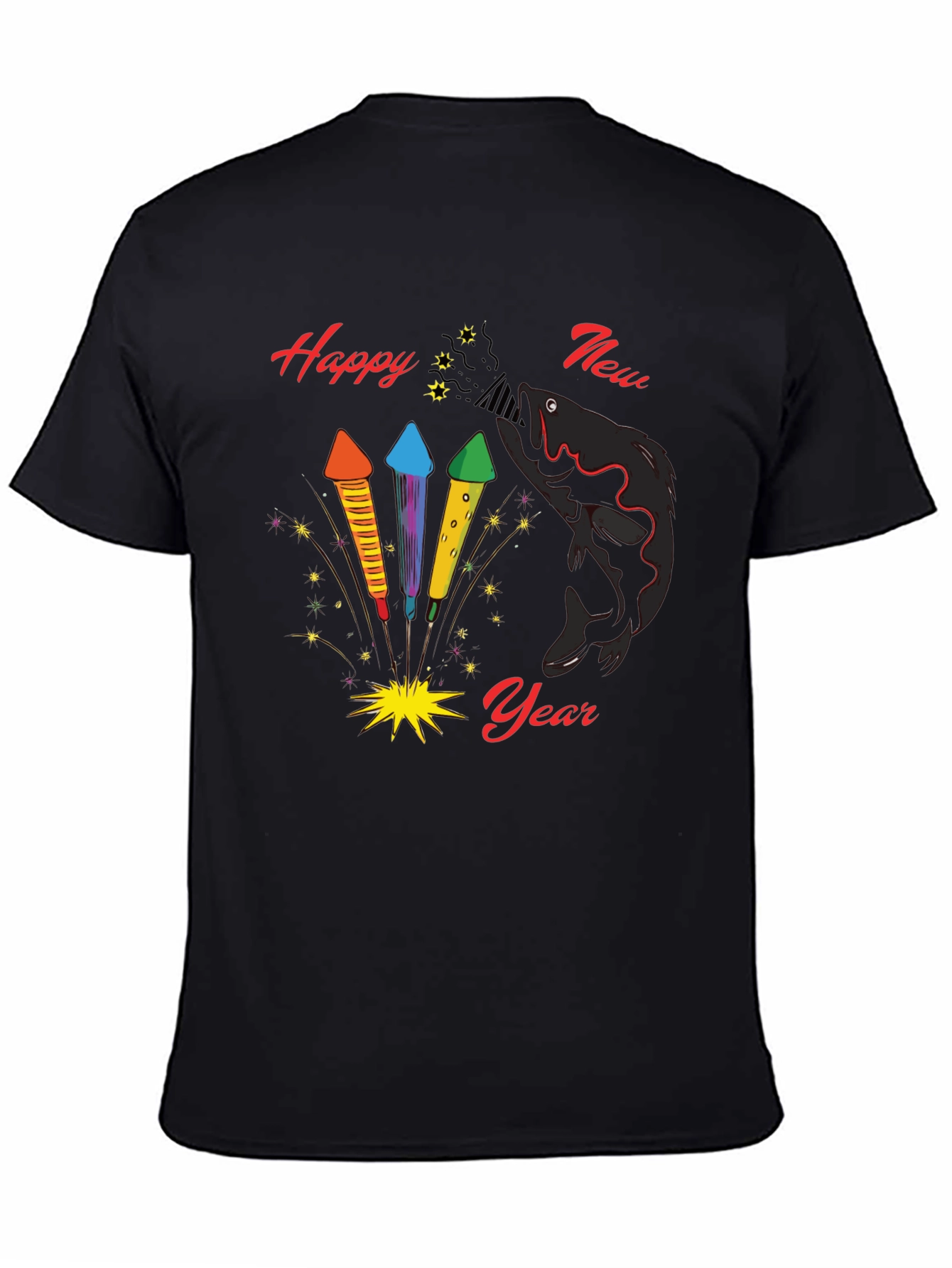 Happy New Year Fish T-Shirt
