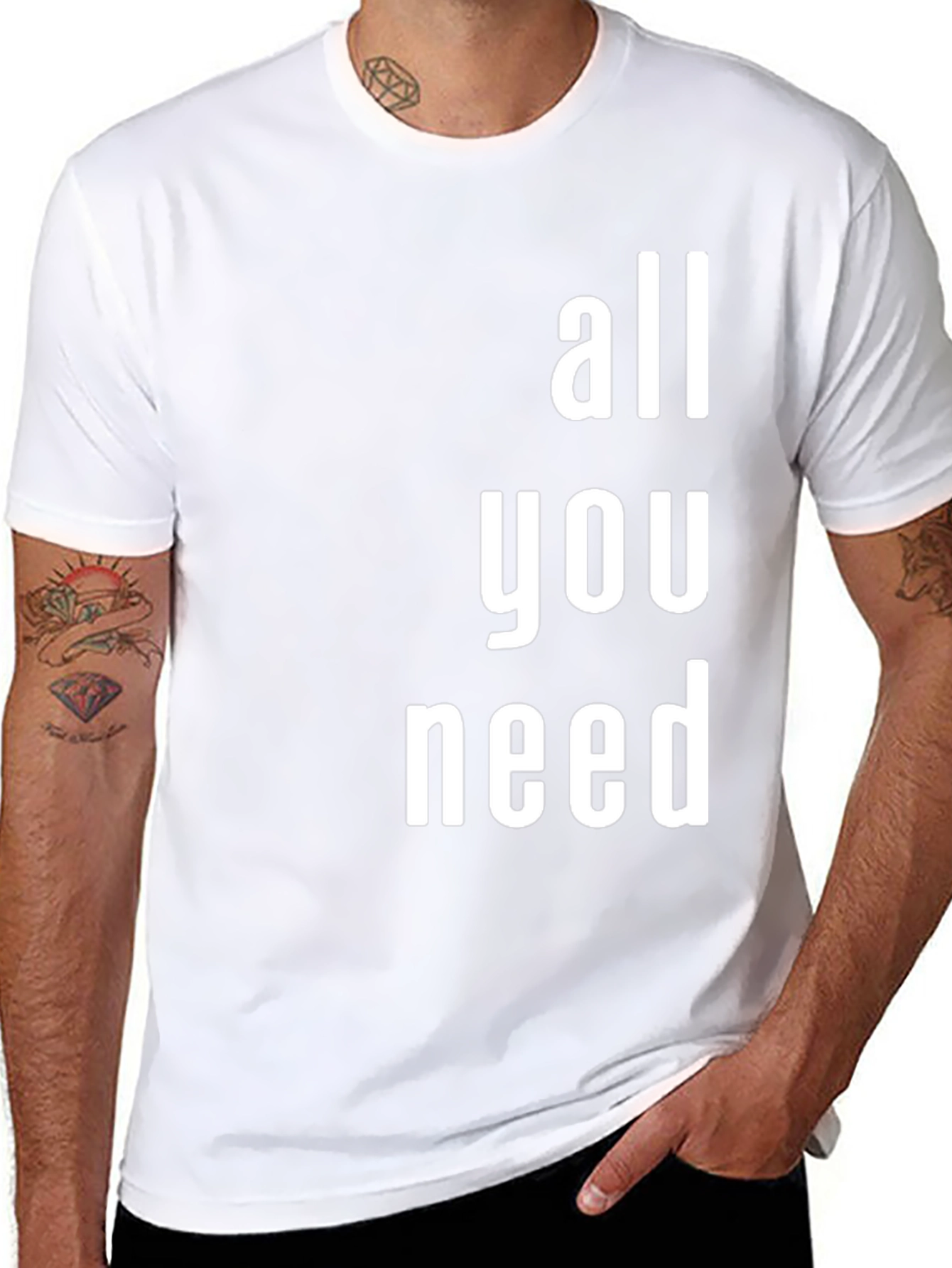 All You Need Graphic T-Shirt - Modern Print