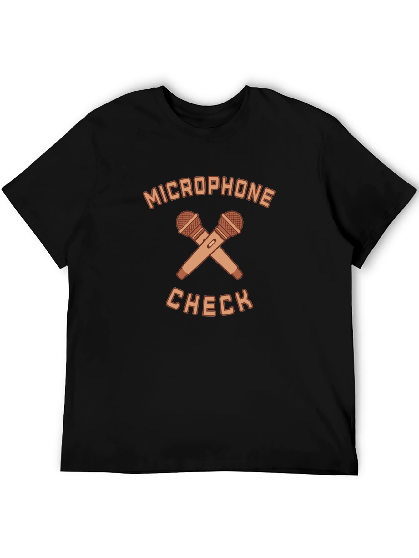 Microphone Check Graphic Tee - Stylish Musician T-Shirt