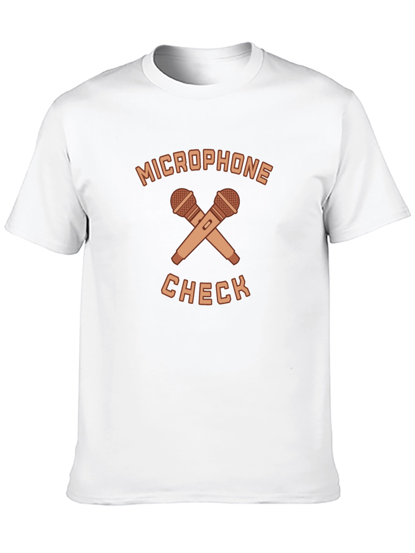 Microphone Check Graphic Tee - Stylish Musician T-Shirt