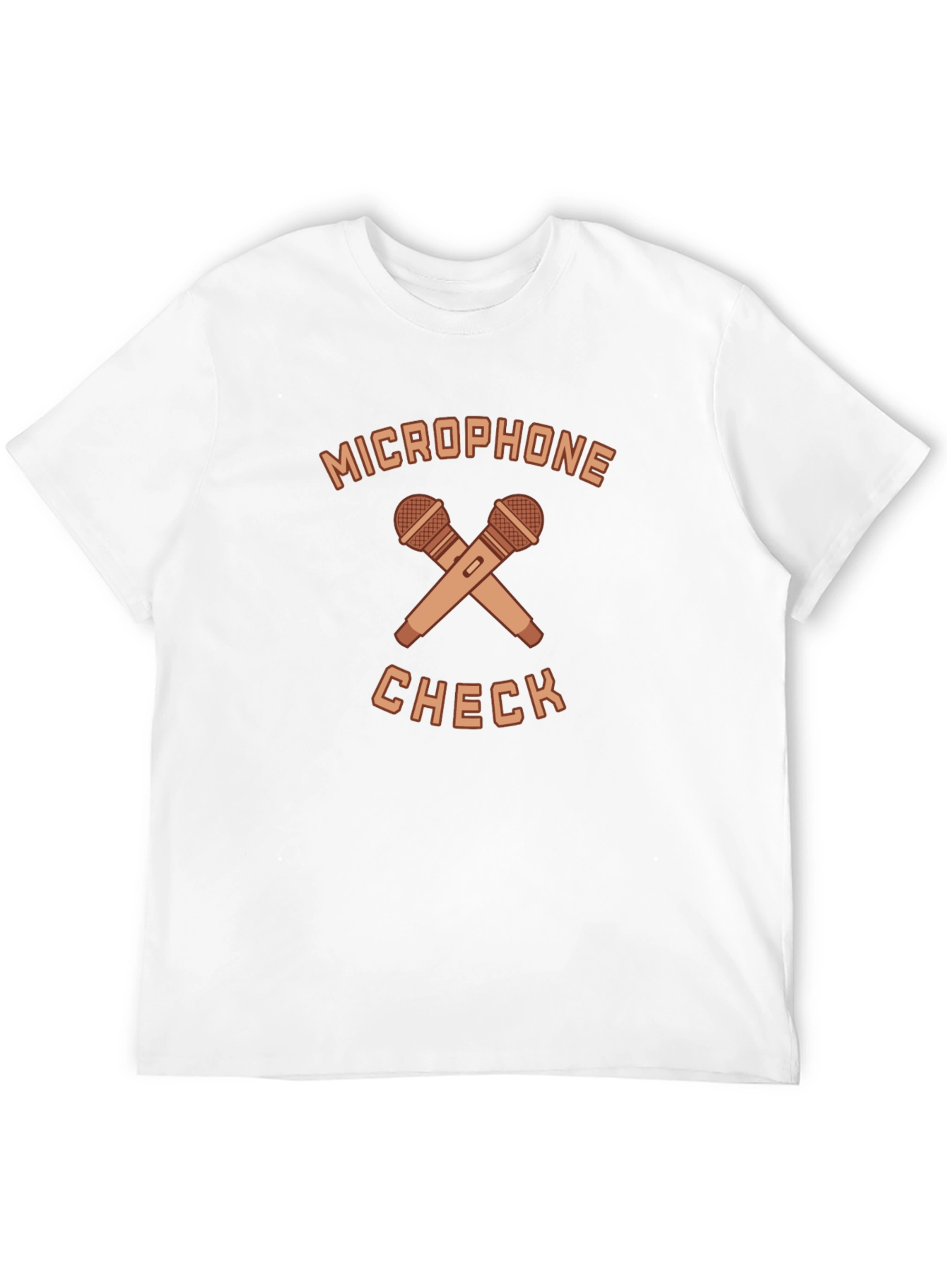 Microphone Check Graphic Tee - Stylish Musician T-Shirt
