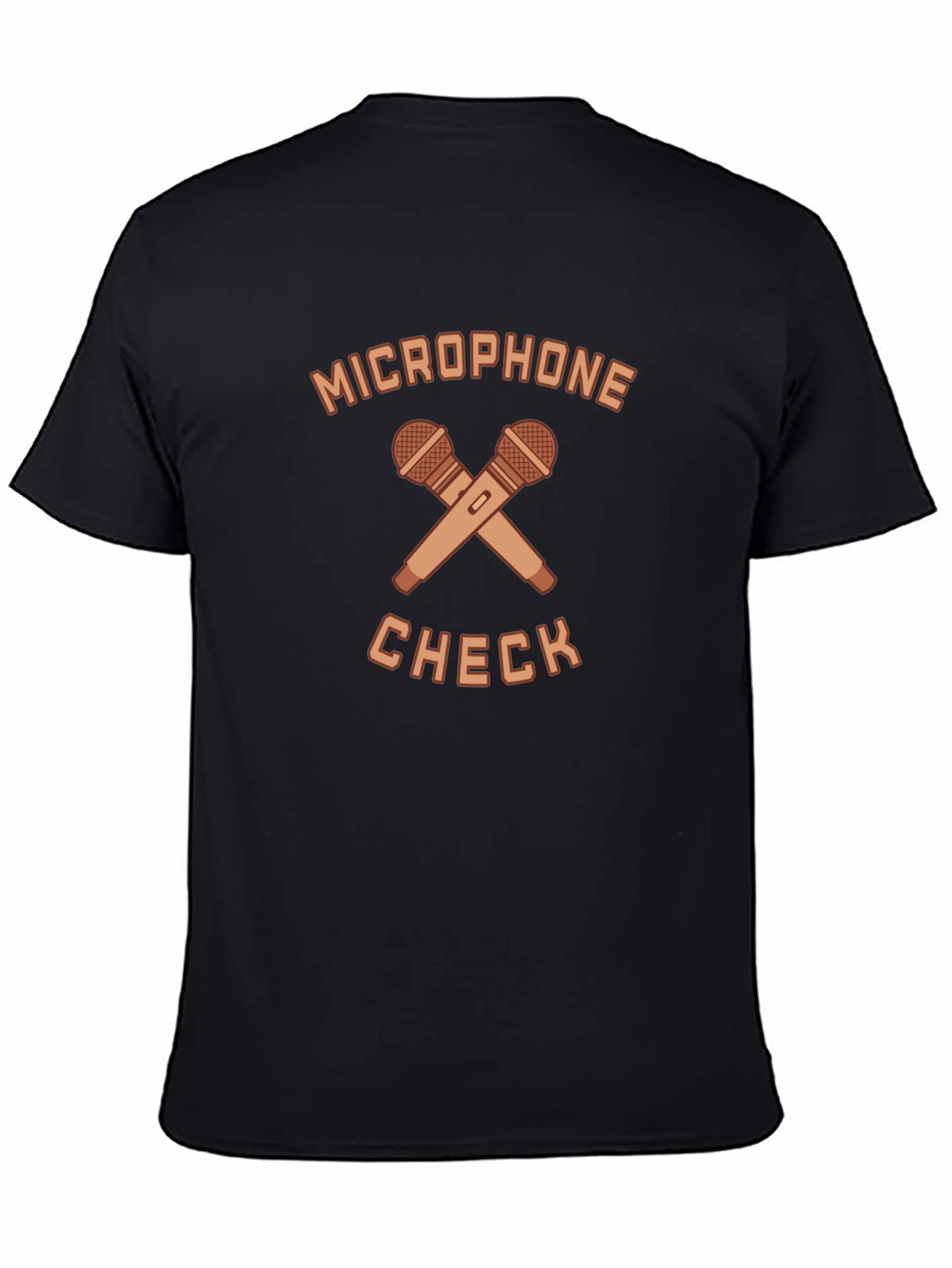 Microphone Check Graphic Tee - Stylish Musician T-Shirt
