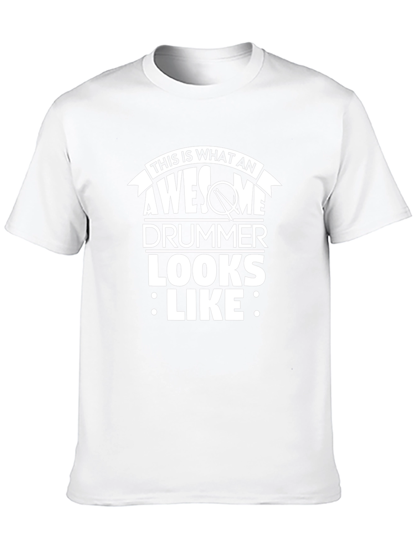 Awesome Drummer T-Shirt - Black
