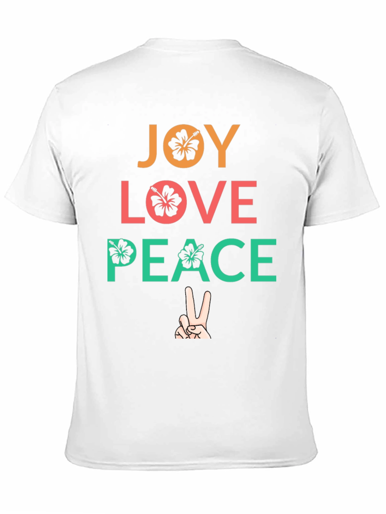 Joy Love Peace Graphic Tee - Positive Vibes T-Shirt