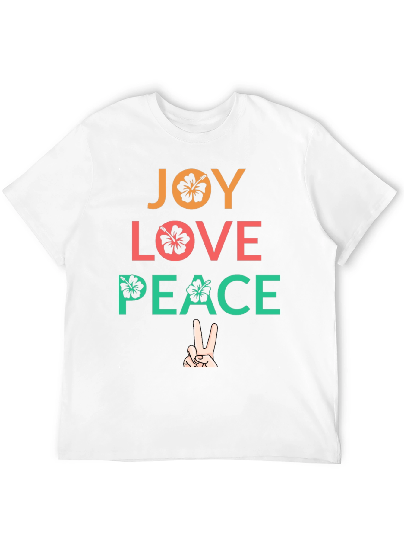 Joy Love Peace Graphic Tee - Positive Vibes T-Shirt