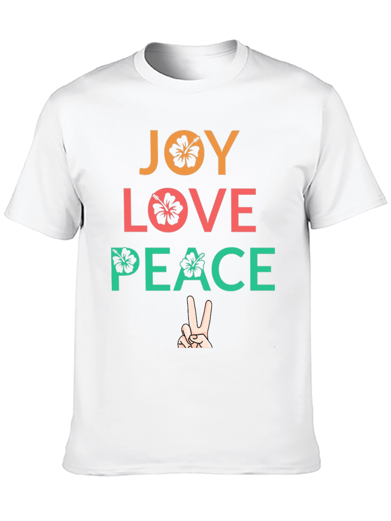 Joy Love Peace Graphic Tee - Positive Vibes T-Shirt