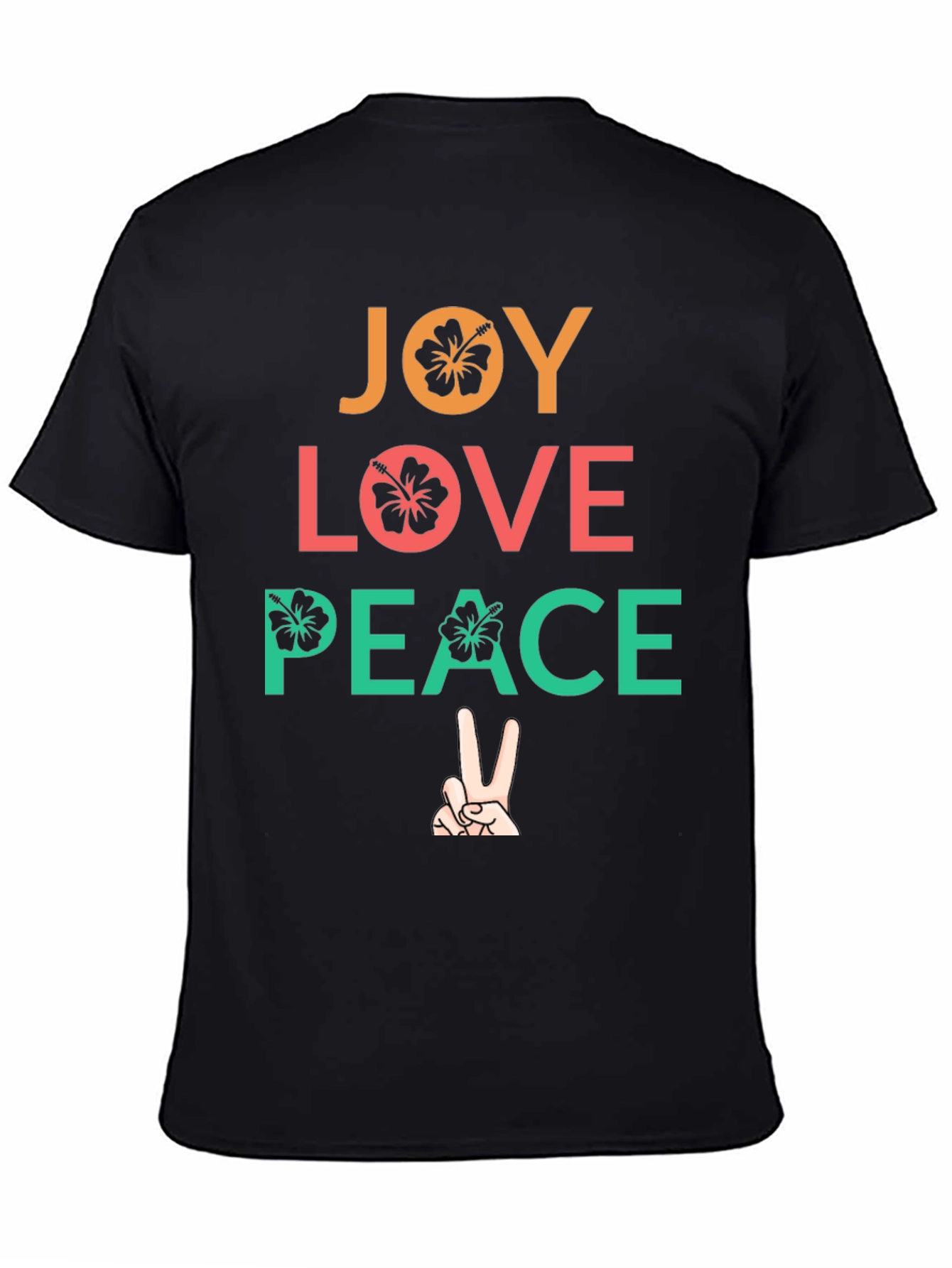 Joy Love Peace Graphic Tee - Positive Vibes T-Shirt