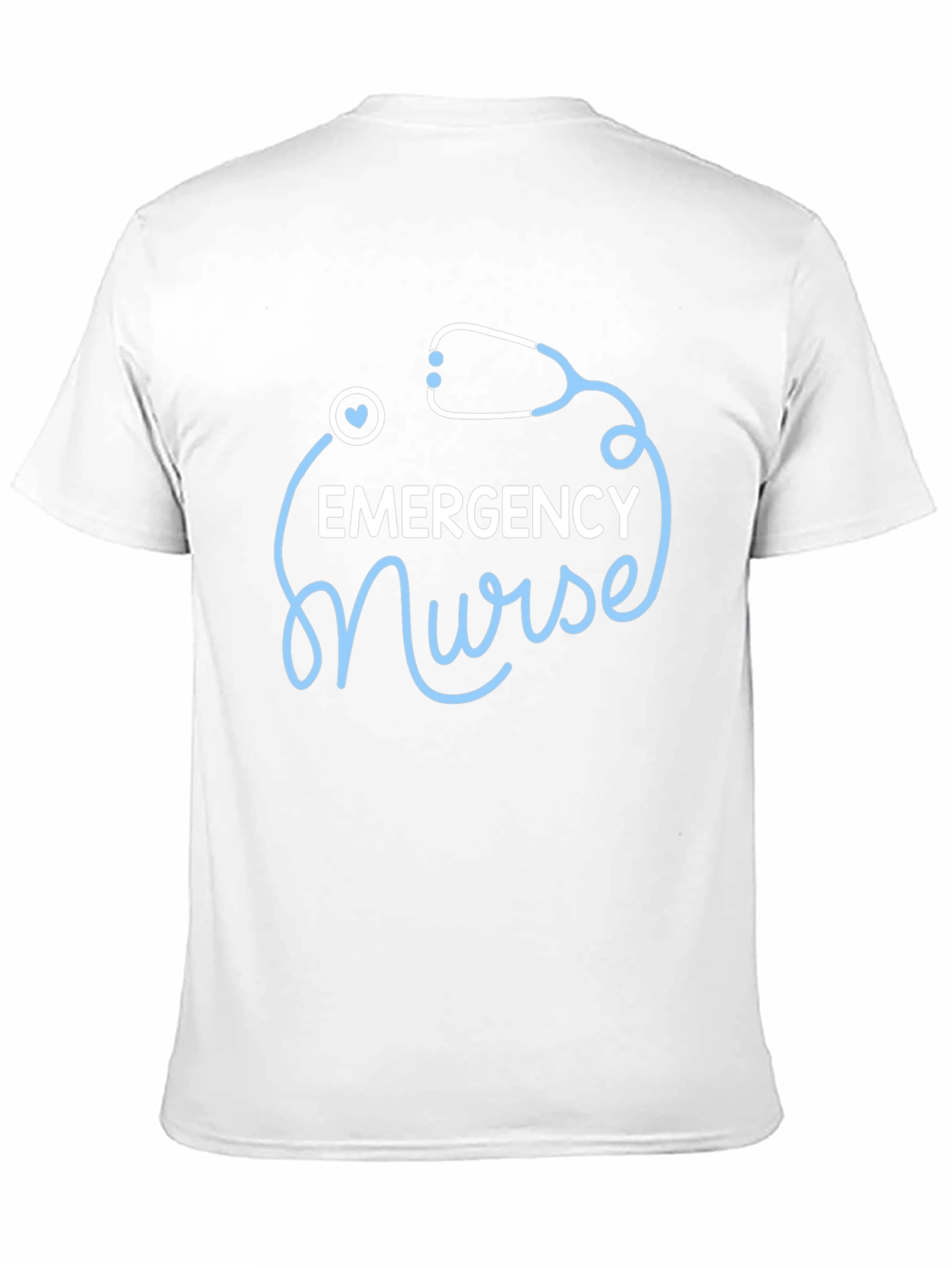 Emergency Nurse T-Shirt - Stethoscope Design
