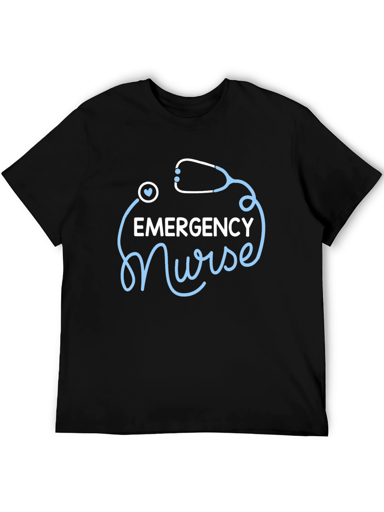 Emergency Nurse T-Shirt - Stethoscope Design
