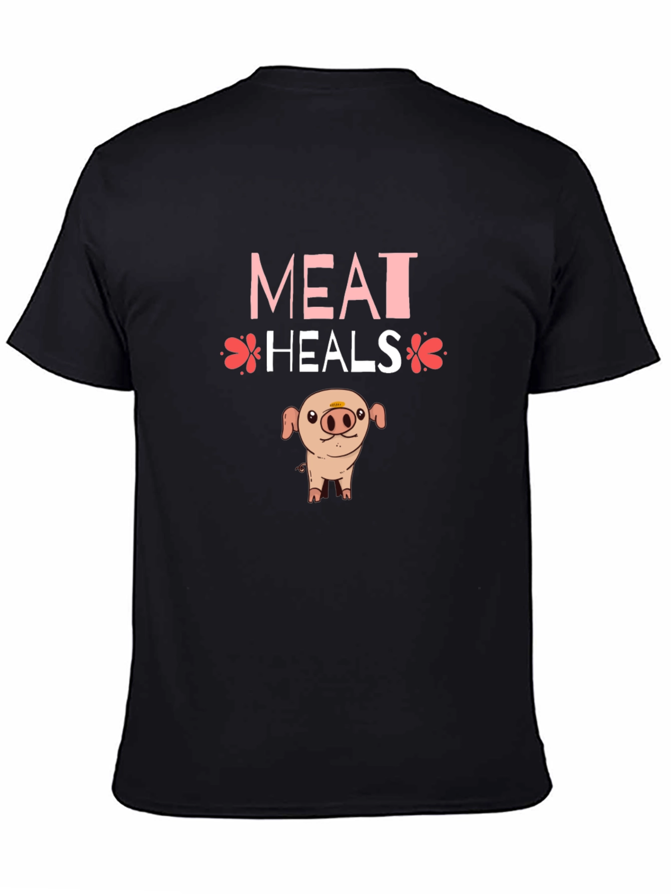 Meat Heals T-Shirt - Novelty Pig Design