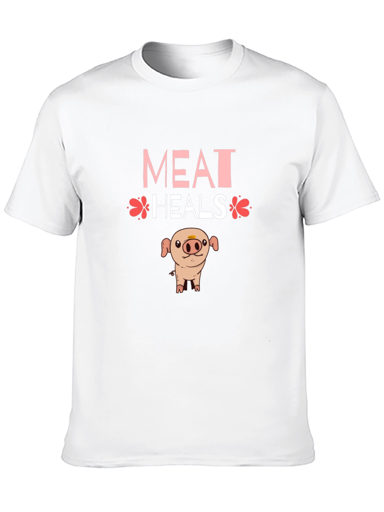 Meat Heals T-Shirt - Novelty Pig Design