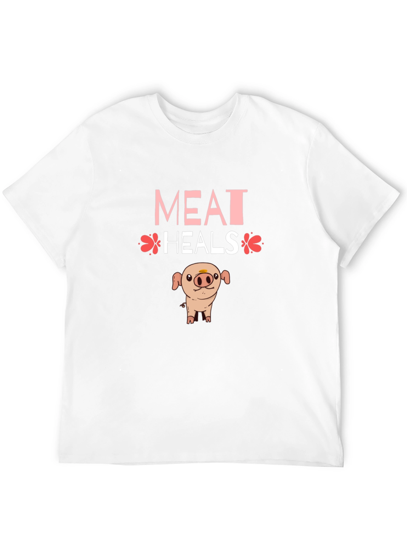 Meat Heals T-Shirt - Novelty Pig Design