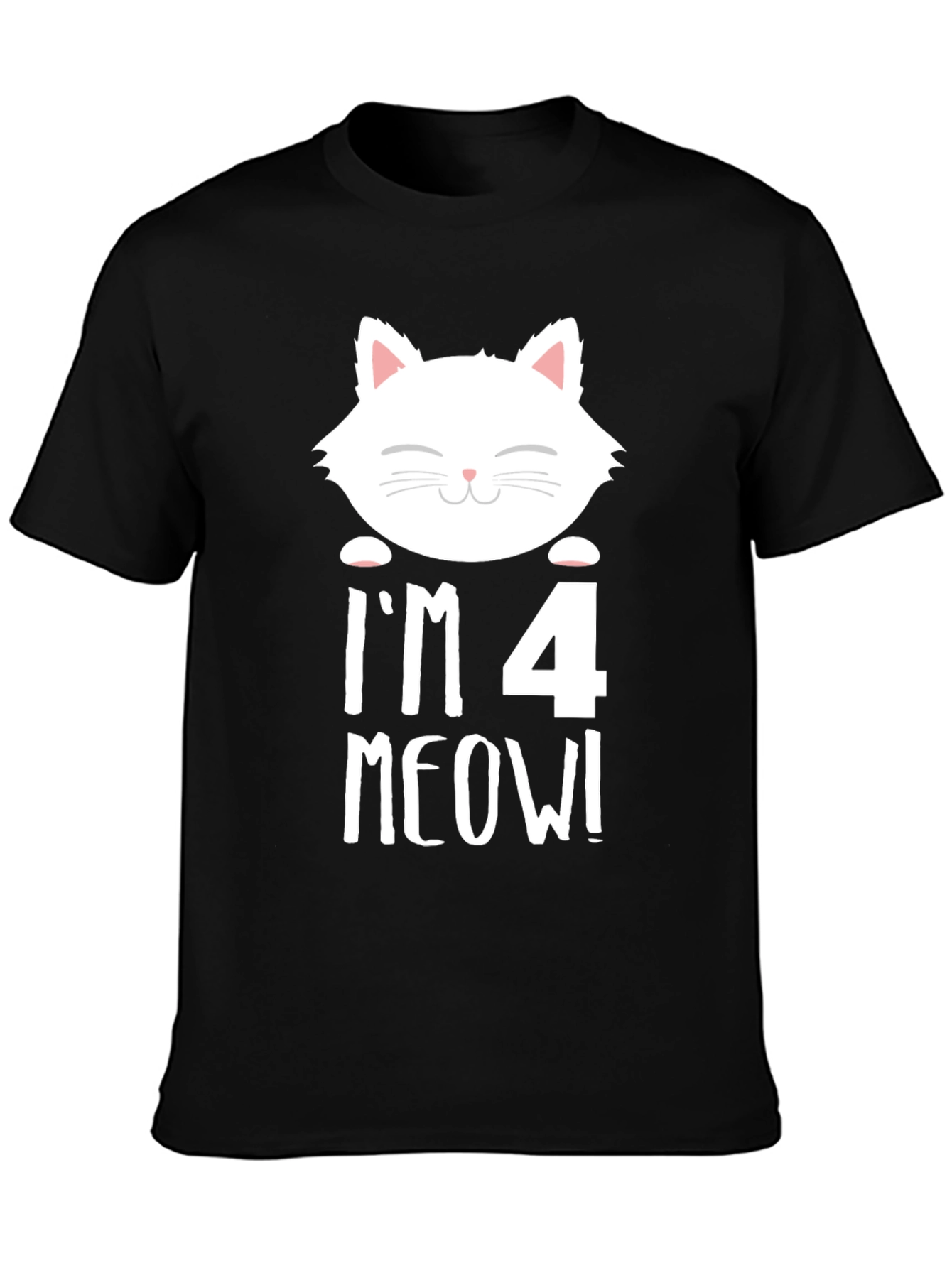 Im 4 Meow! Cat 4th Birthday T-Shirt