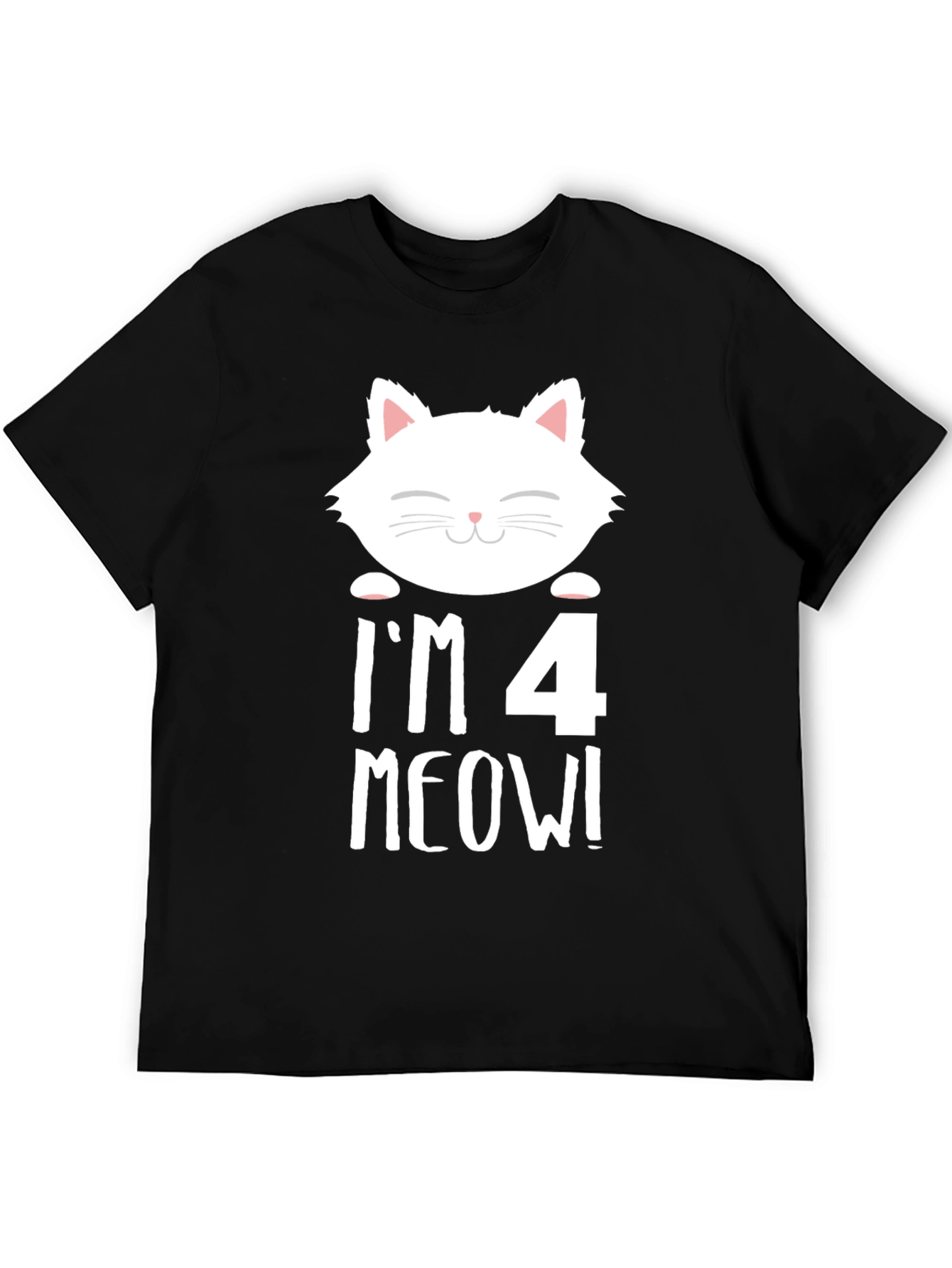 Im 4 Meow! Cat 4th Birthday T-Shirt
