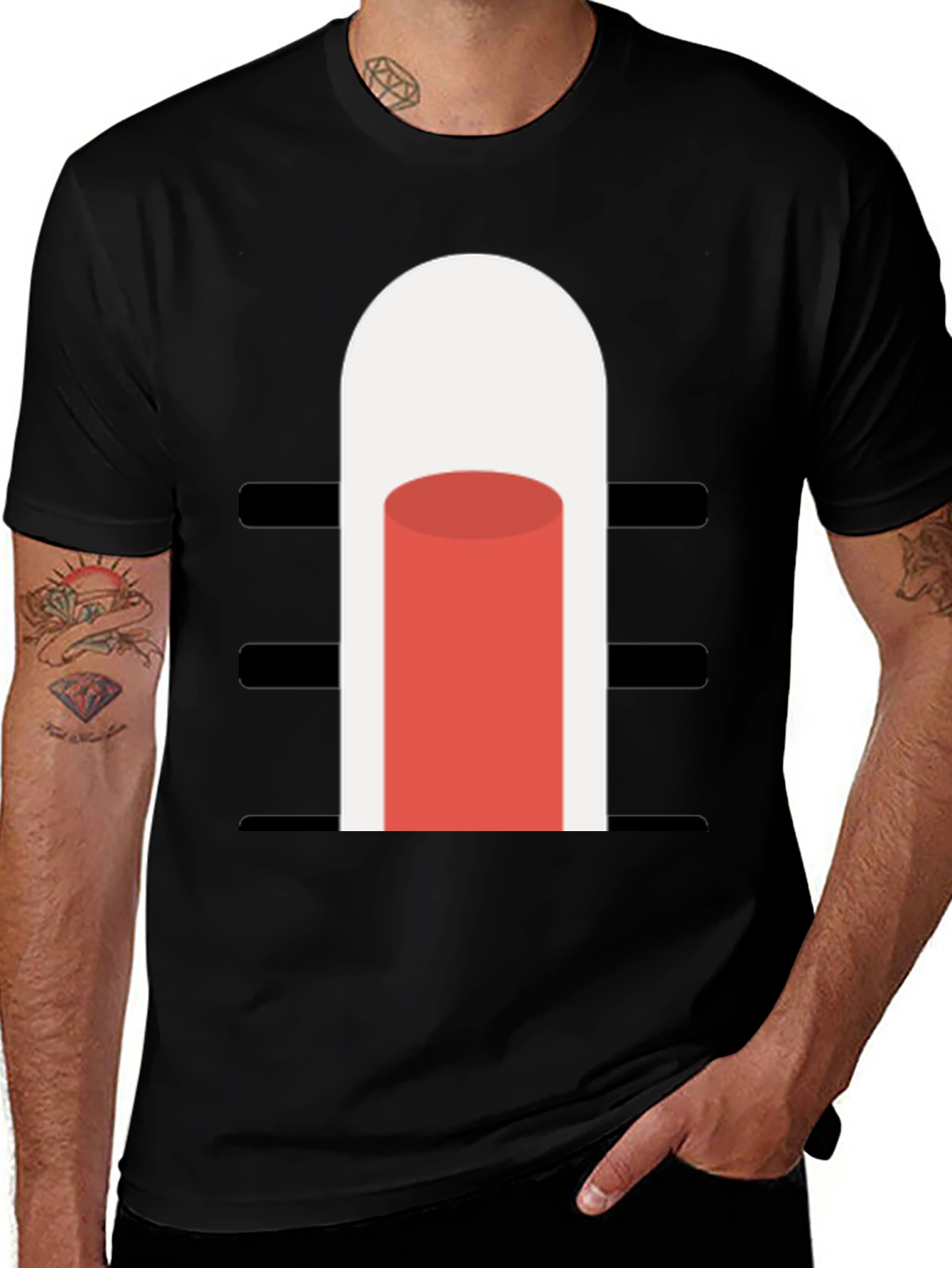 Modern Graphic Tee - Minimalist Design