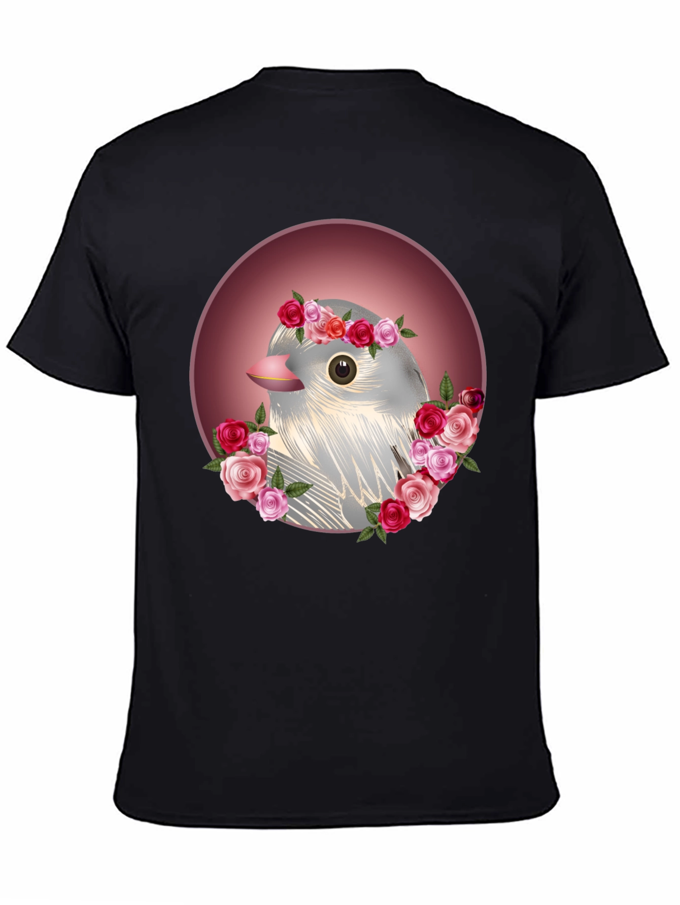 Floral Bird Graphic Tee - Stylish Comfort