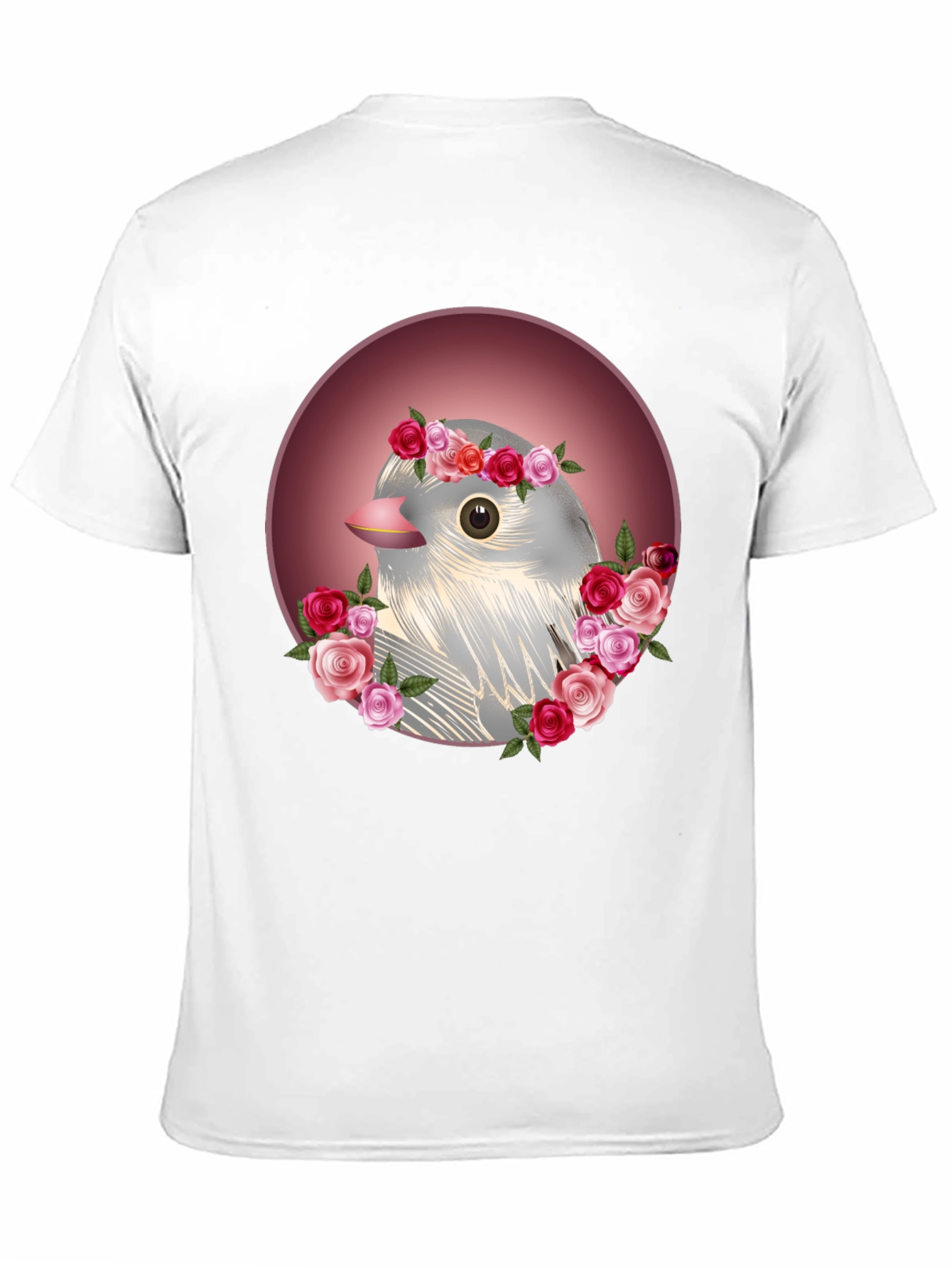 Floral Bird Graphic Tee - Stylish Comfort