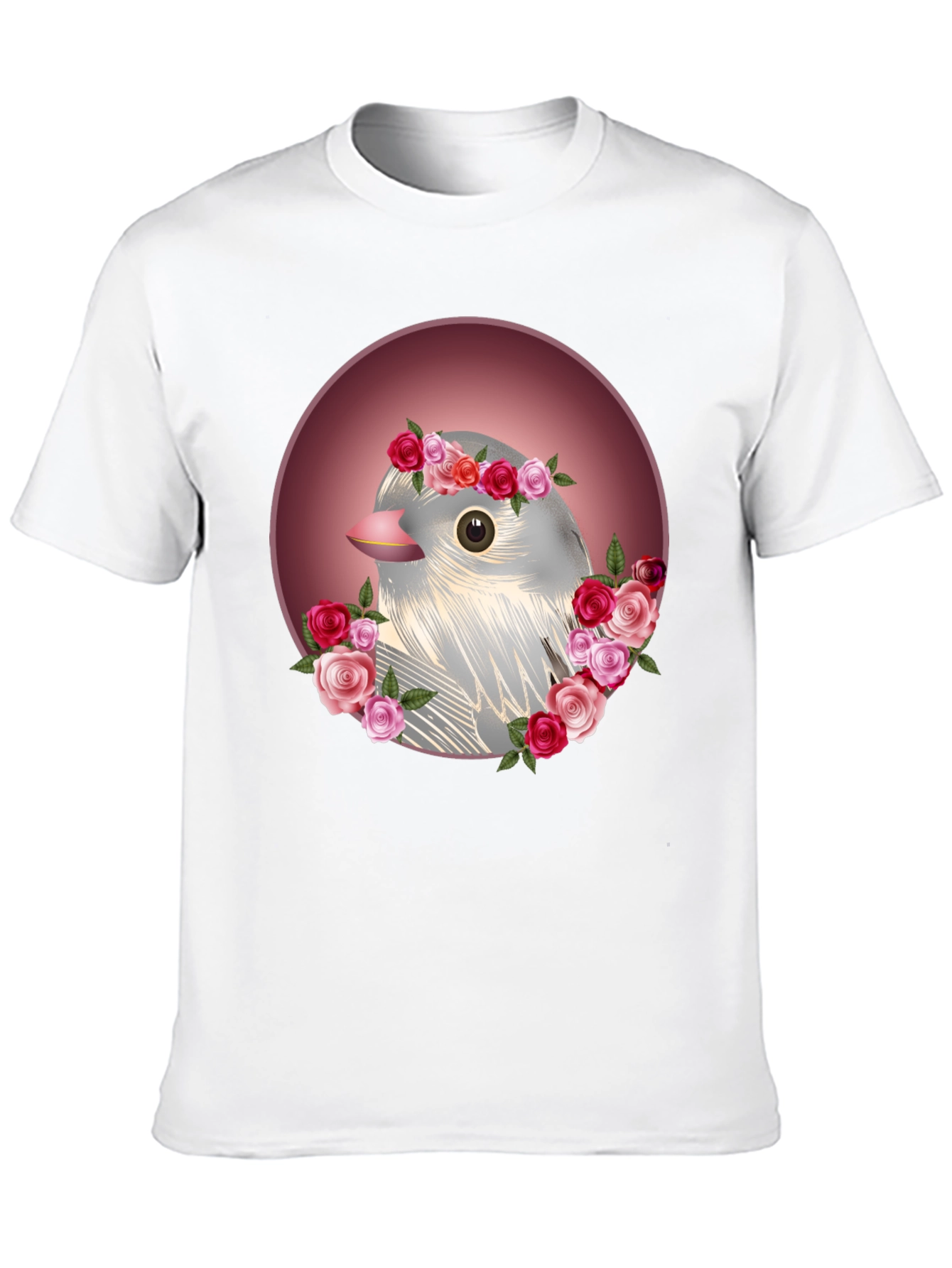 Floral Bird Graphic Tee - Stylish Comfort