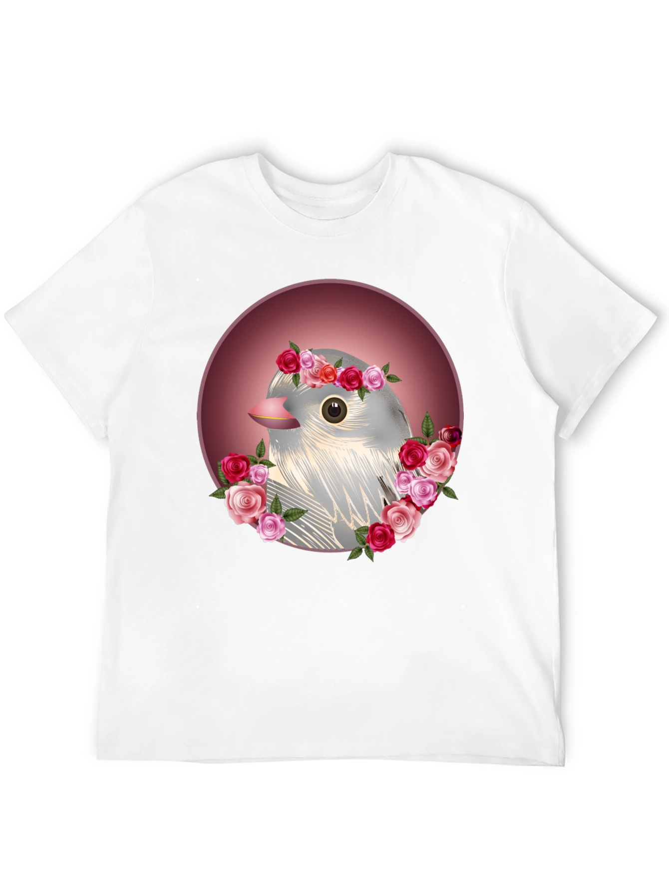 Floral Bird Graphic Tee - Stylish Comfort