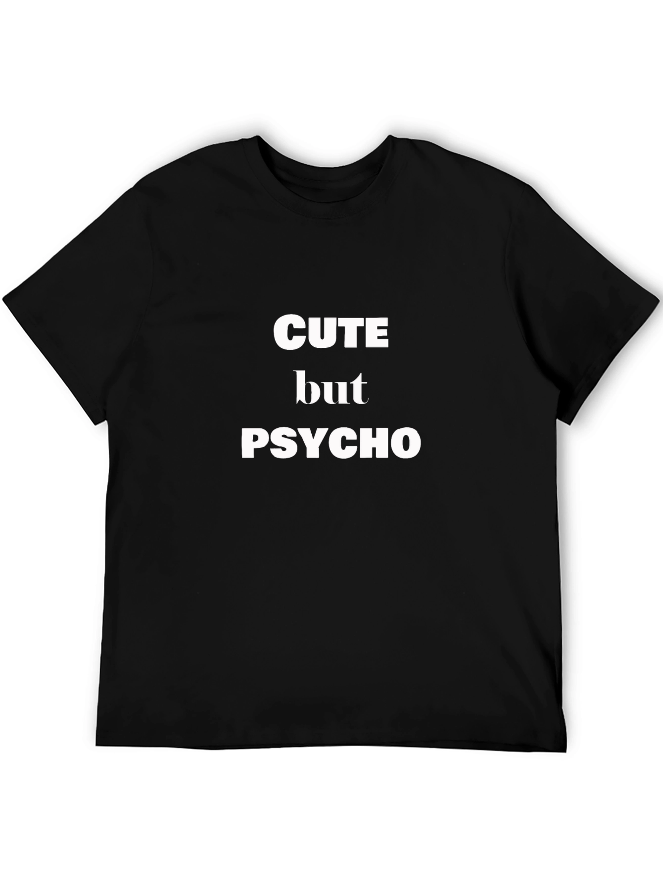 Cute But Psycho Black Graphic Tee