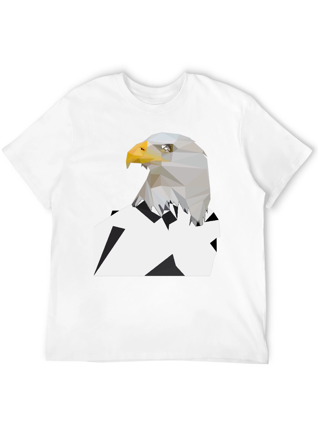 Geometric Eagle Graphic Tee - Modern Style