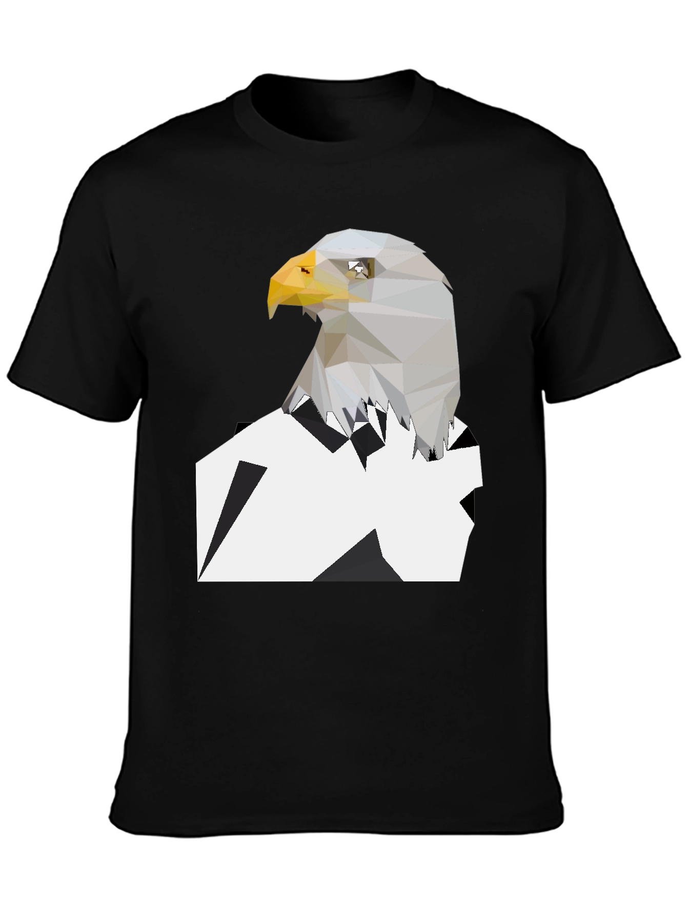 Geometric Eagle Graphic Tee - Modern Style