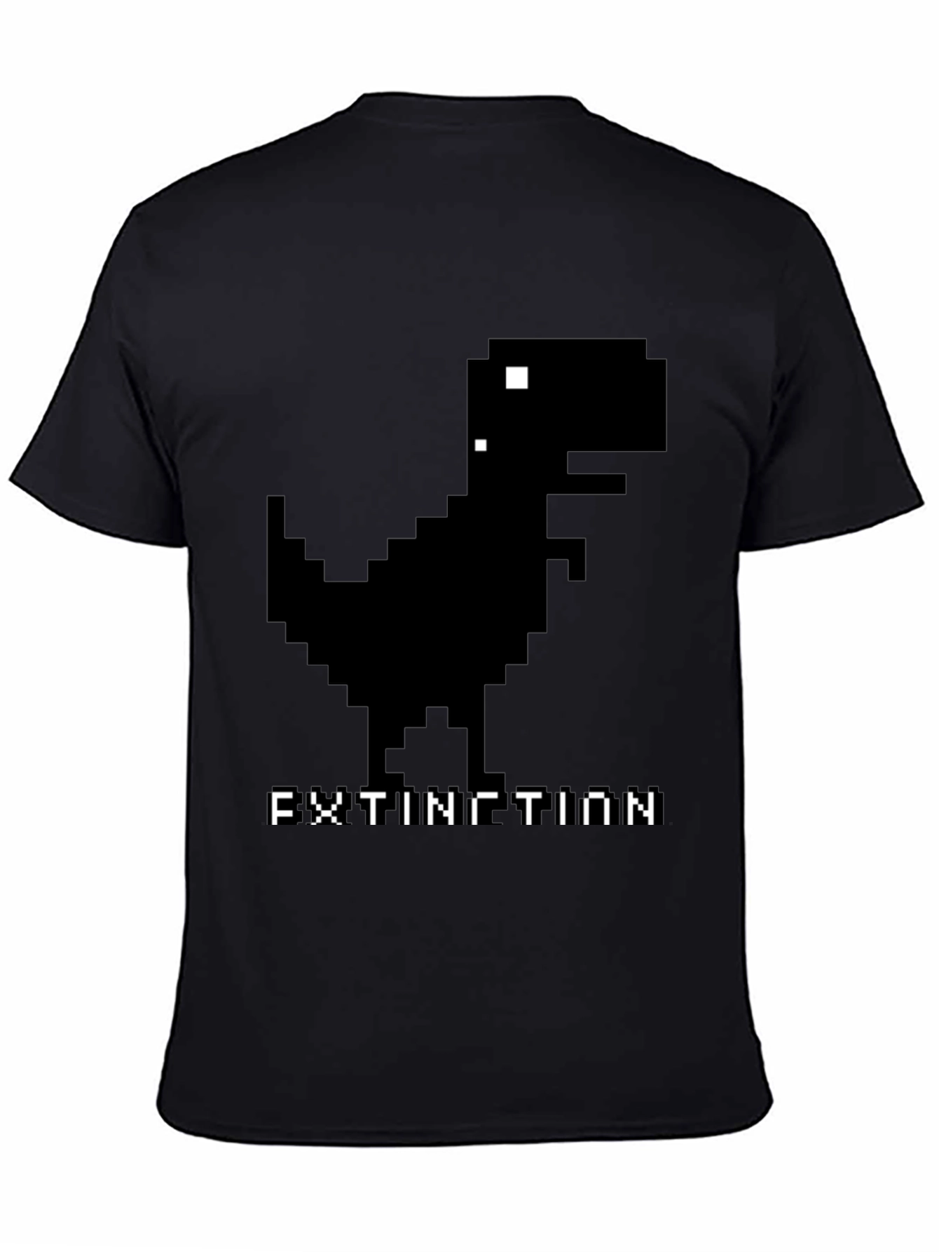 Extinction Dinosaur Pixel Art T-Shirt