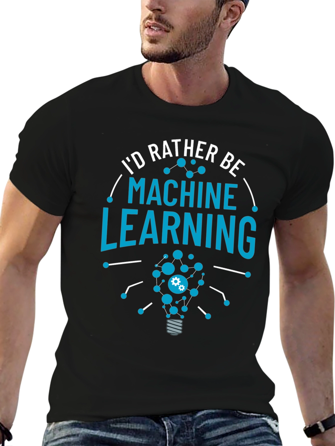Machine Learning T-Shirt Idea Bulb Design