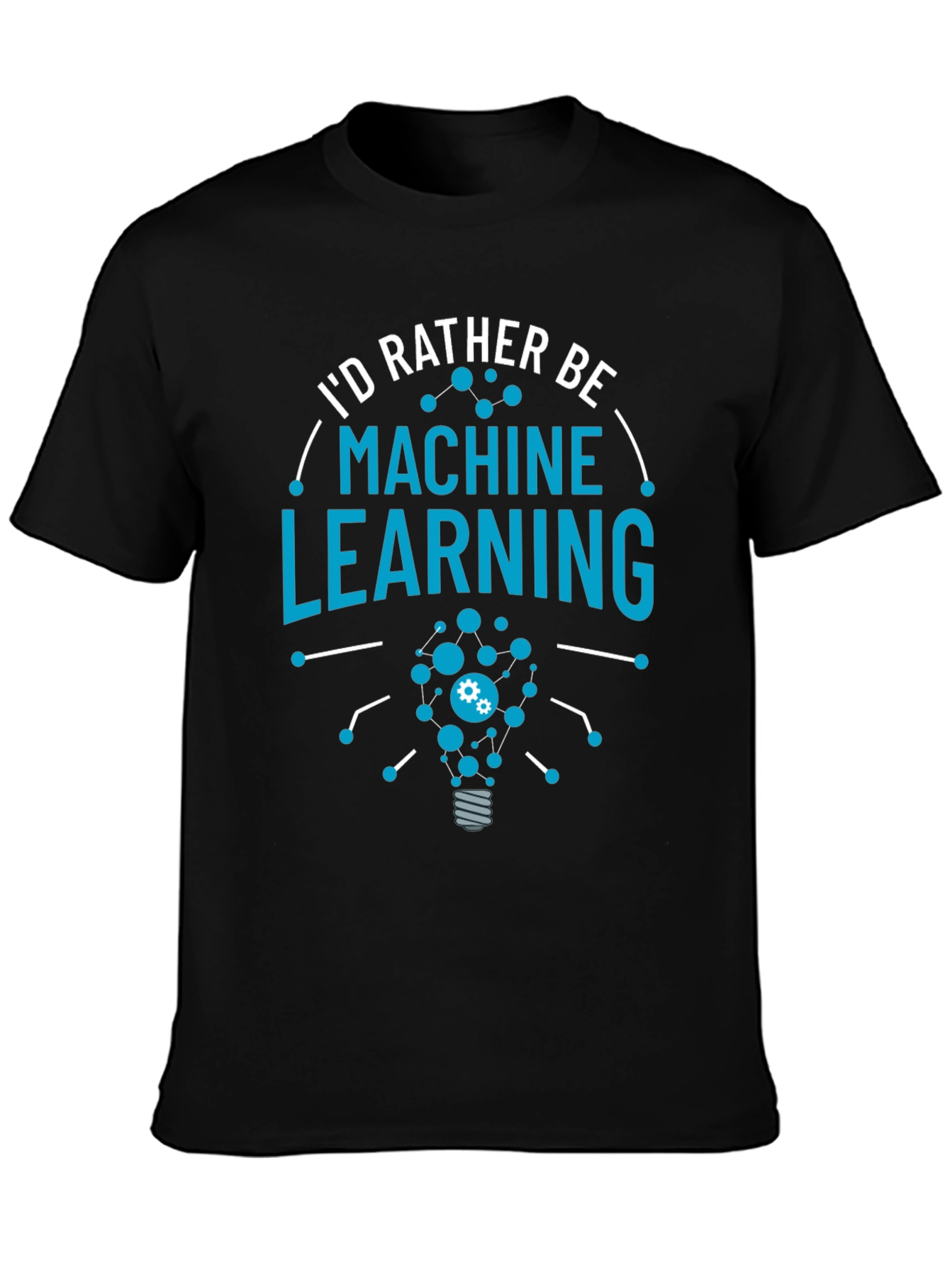 Machine Learning T-Shirt Idea Bulb Design