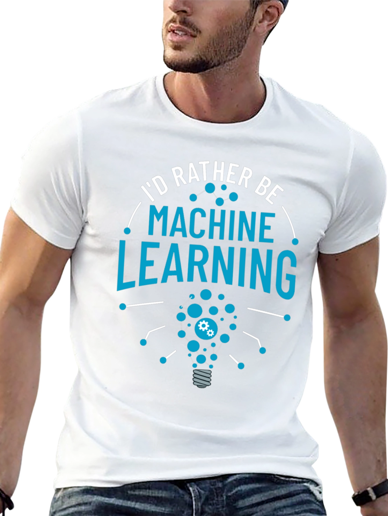 Machine Learning T-Shirt Idea Bulb Design