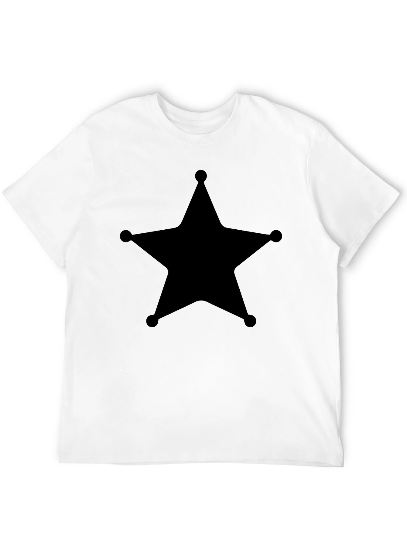 Sheriff Star Tee - Classic Black T-Shirt