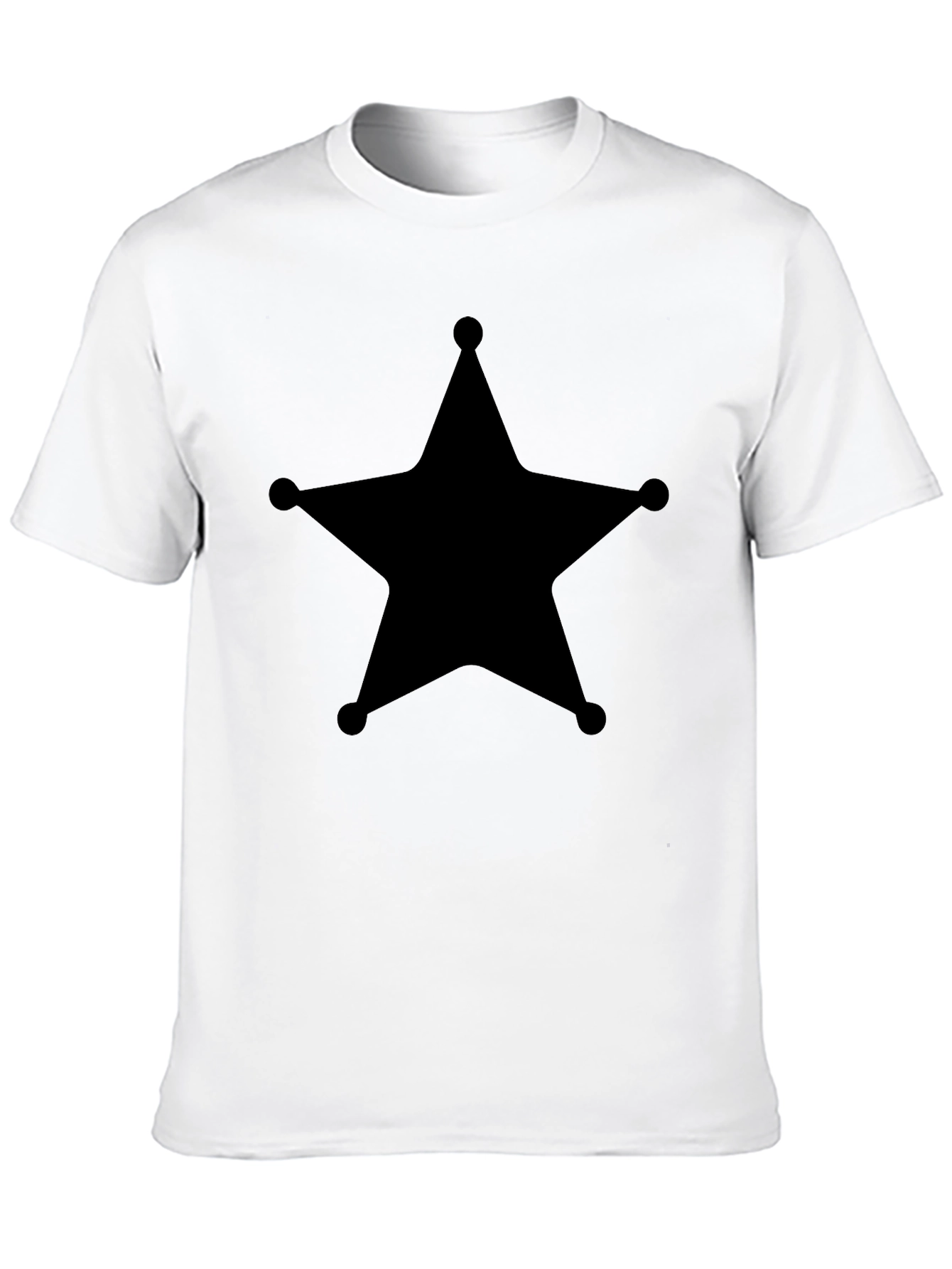 Sheriff Star Tee - Classic Black T-Shirt