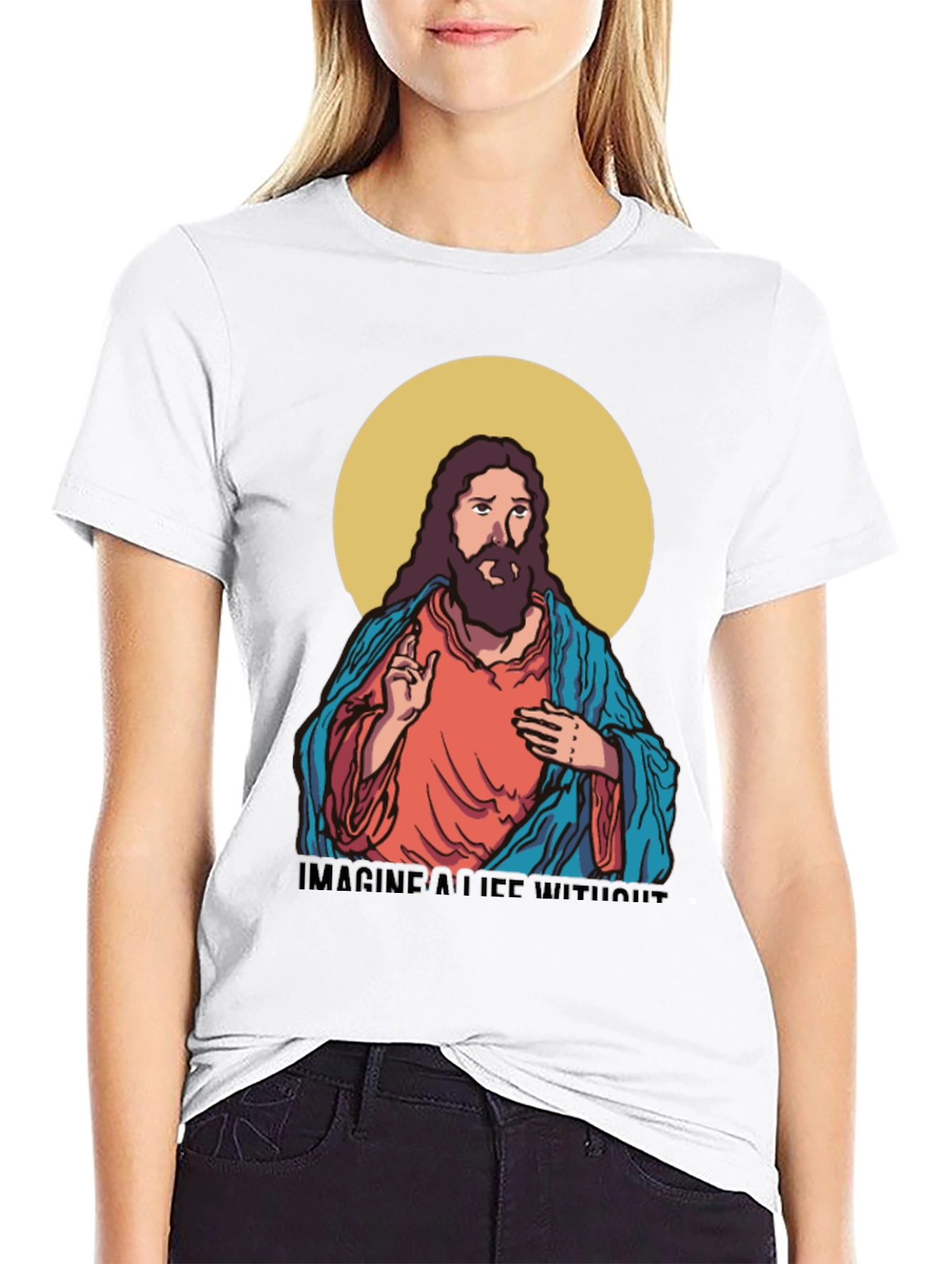 Imagine a Life Without T-Shirt - Jesus Design