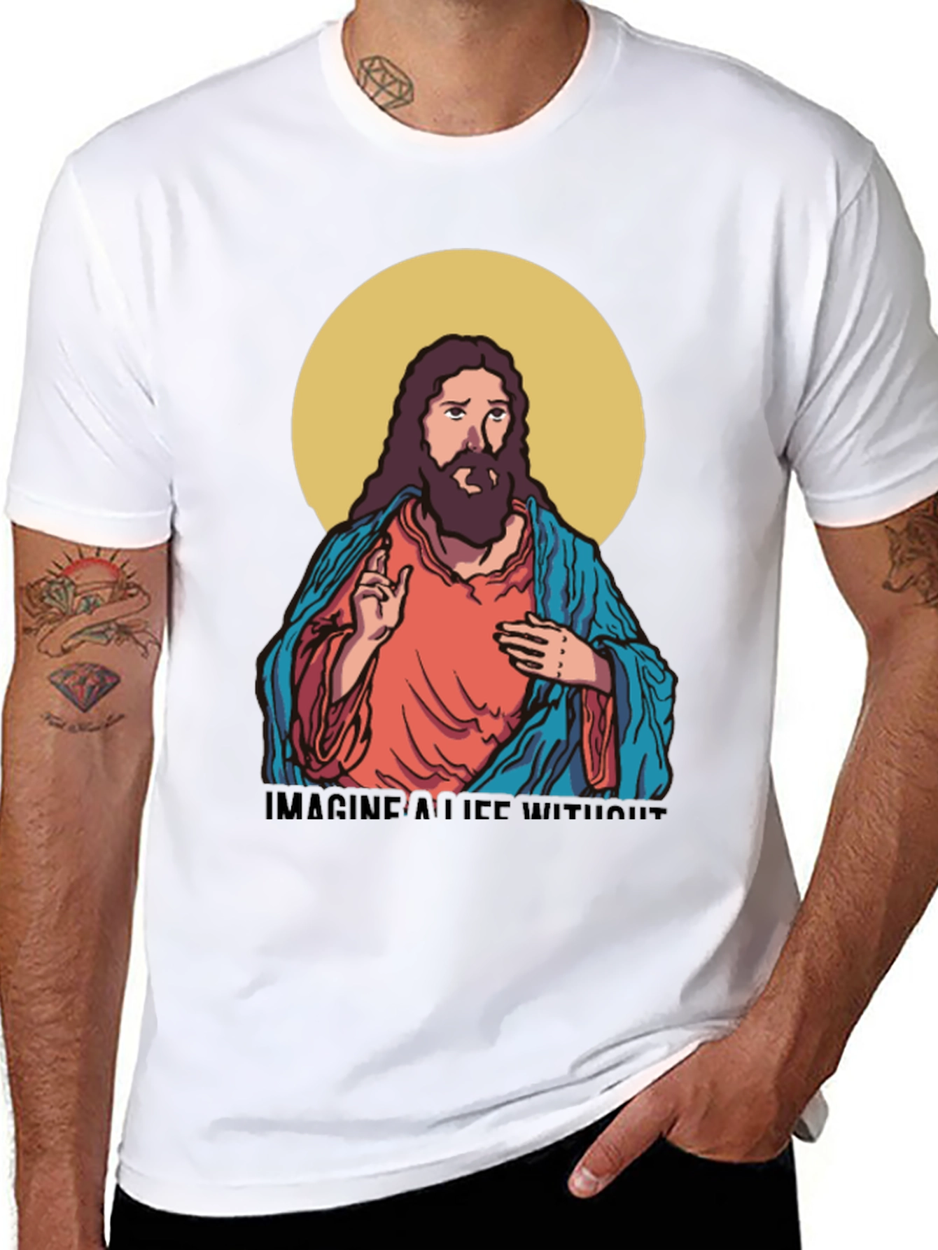Imagine a Life Without T-Shirt - Jesus Design